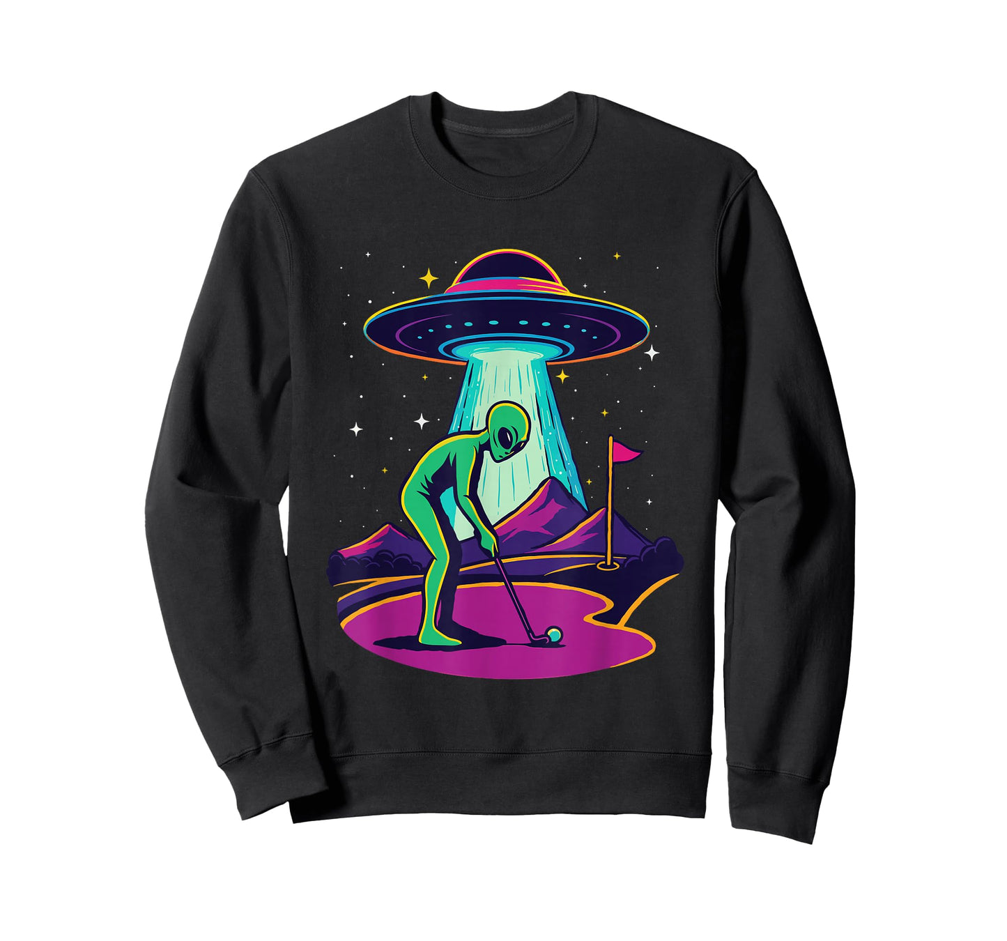 Ufo Aliens Golf - Golf Lover Golfer Golfing T-Shirt