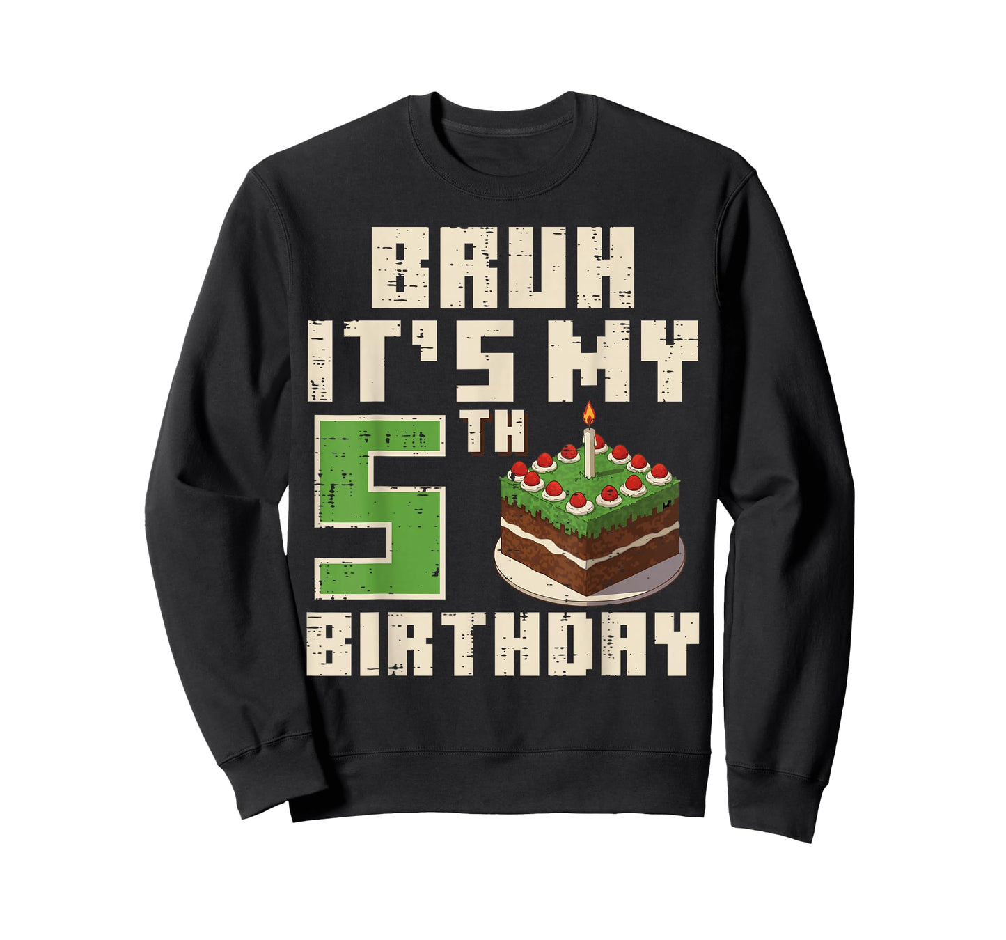 5th Birthday Pixel Gaming 5 Year Old Gamer Bday Boys Kids T-Shirt