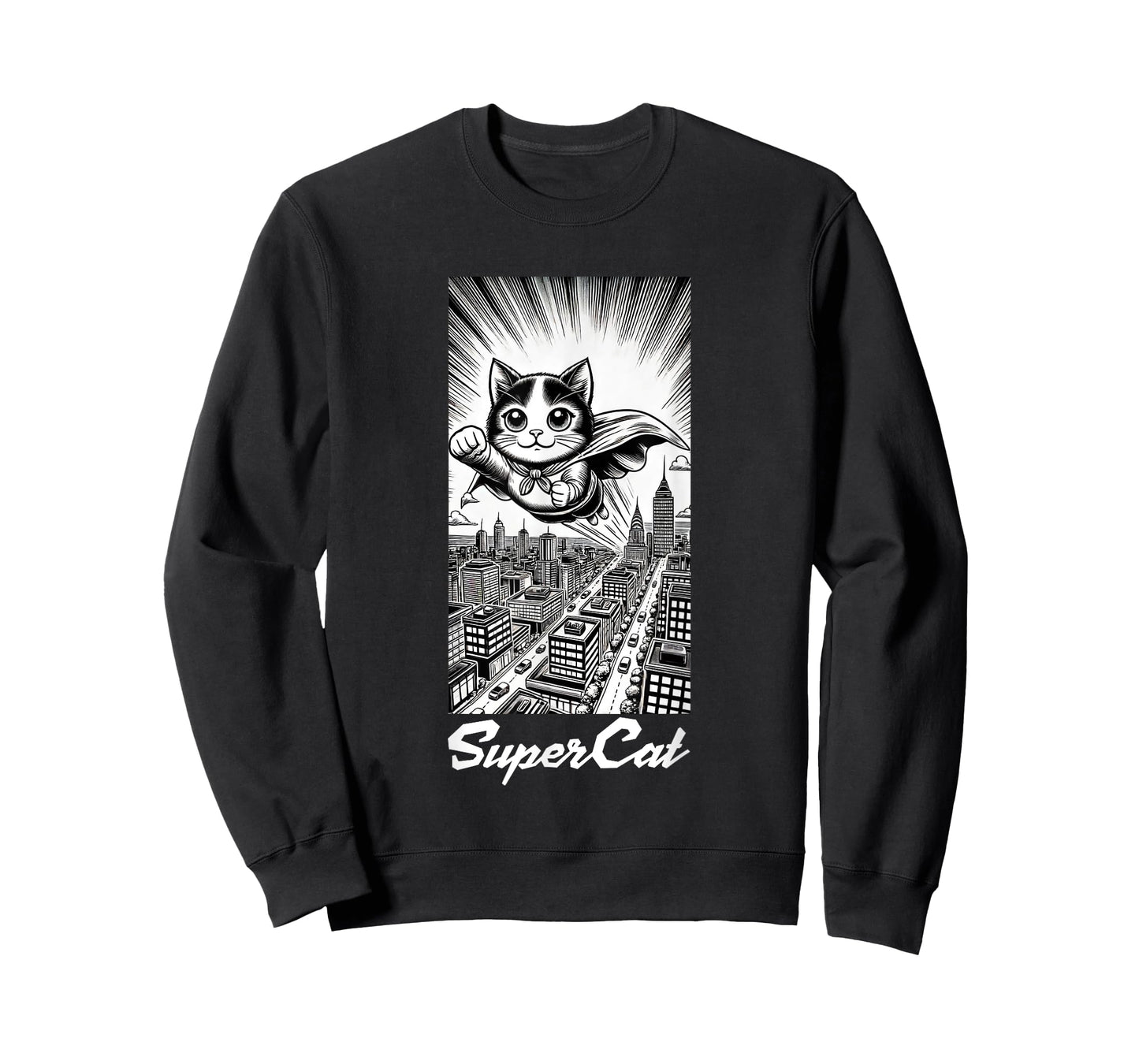 Super Cat, funny, manga style, Super Animals T-Shirt