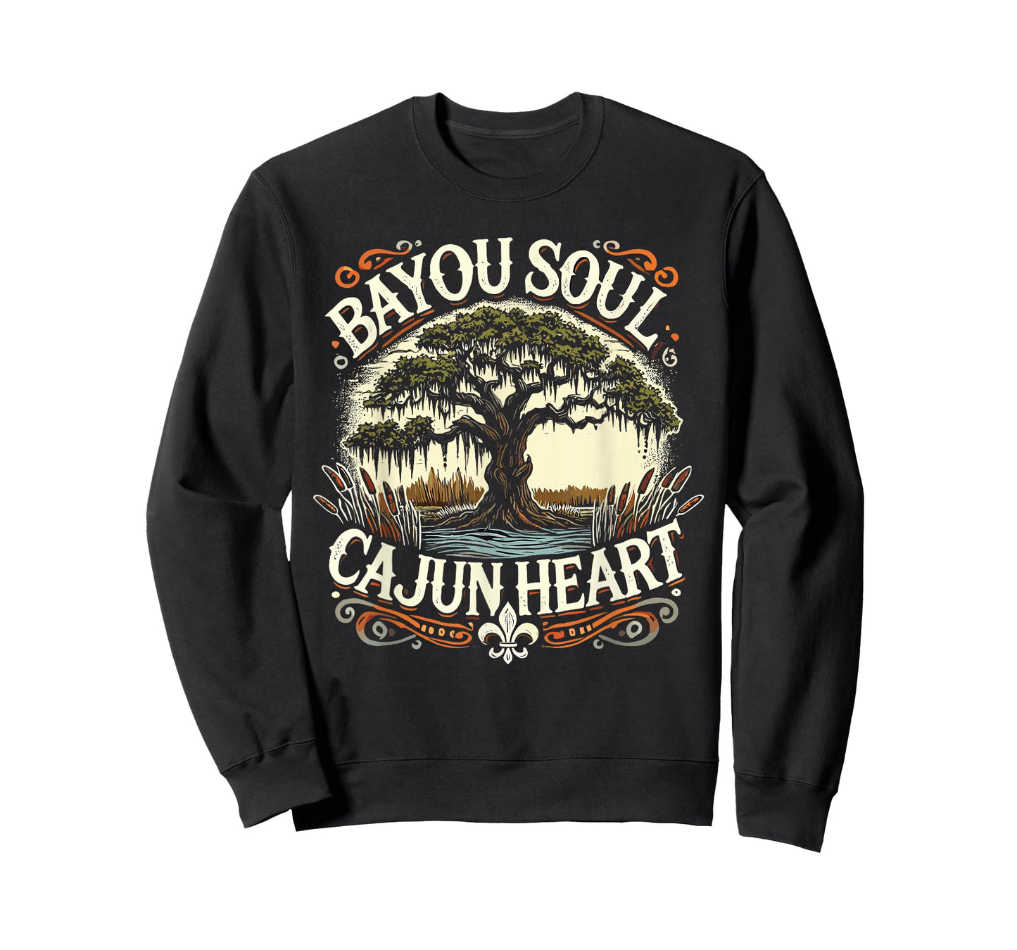 Bayou Soul Cajun Heart Louisiana History T-Shirt