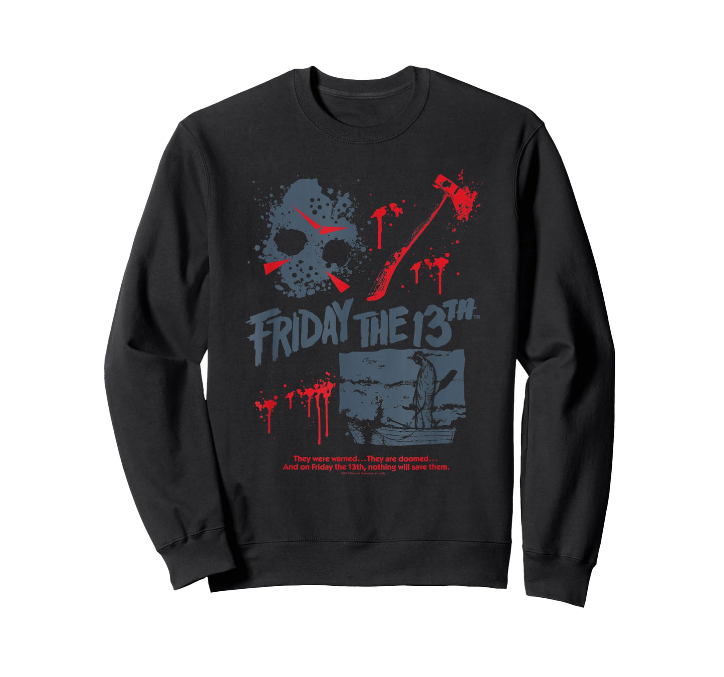 Friday The 13th Jason Mask Bloody Weapon T-Shirt