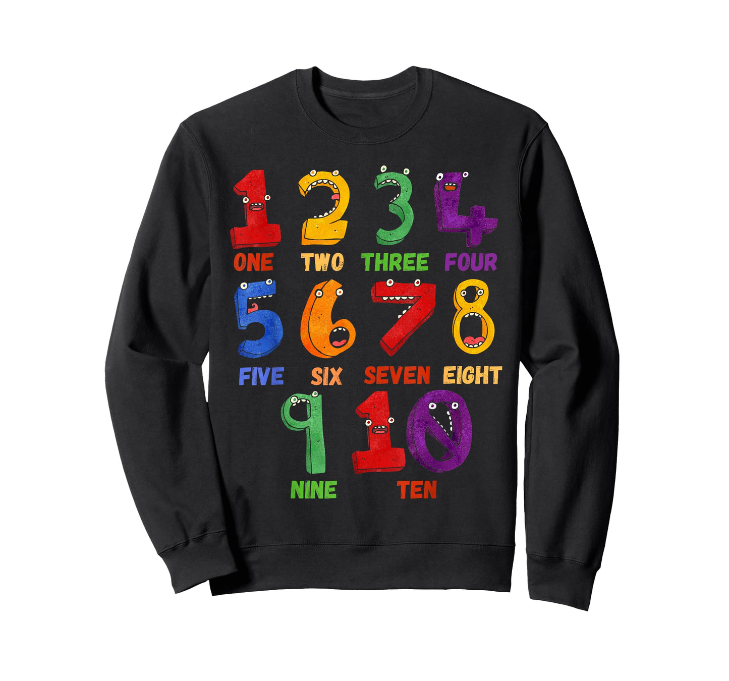Learning Math Numbers Counting Funny Back to School Teacher T-Shirt for Men Women Girls Kids