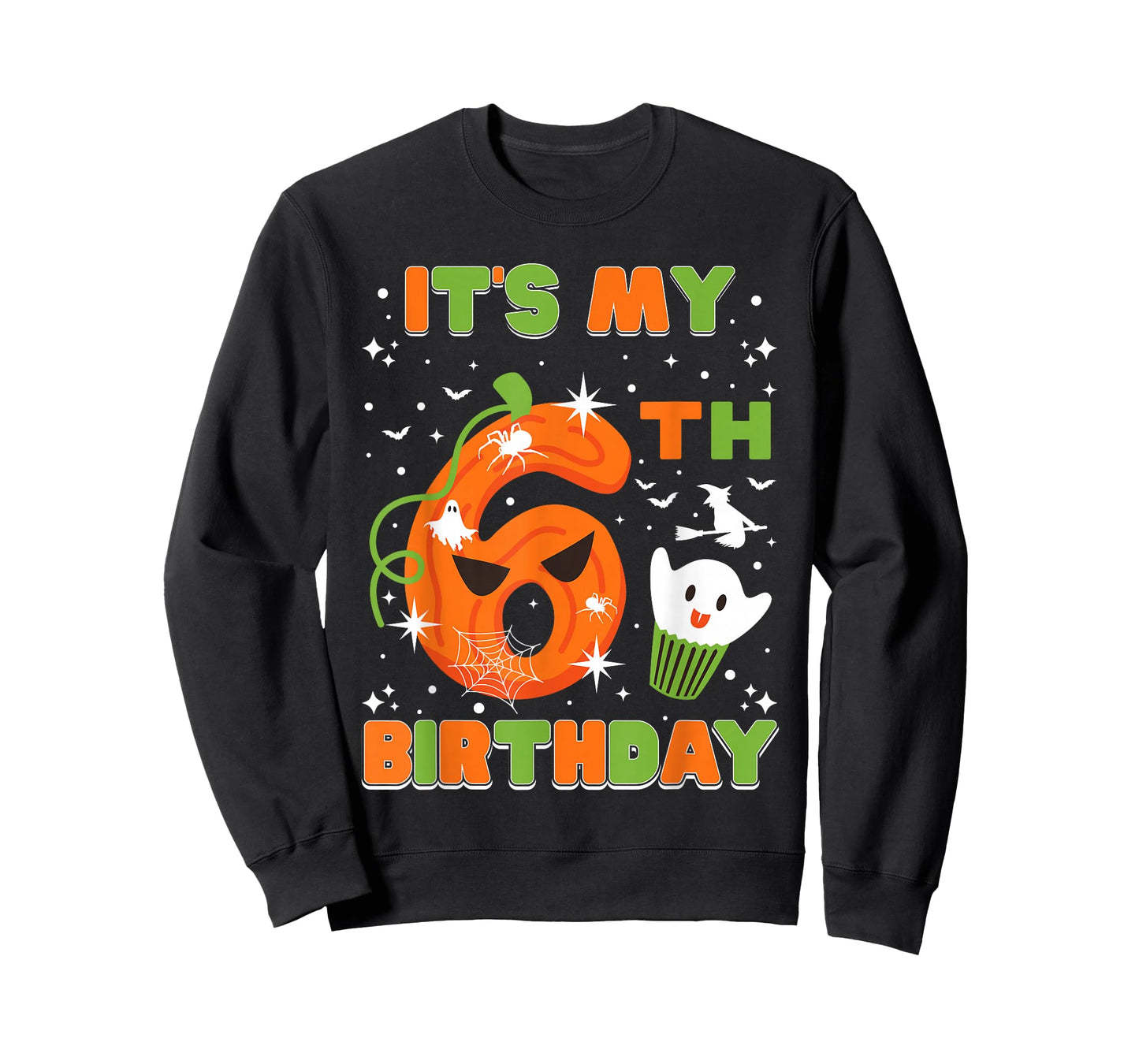 It's My 6th Birthday Halloween 6 Years Old Kids Girls Boys T-Shirt