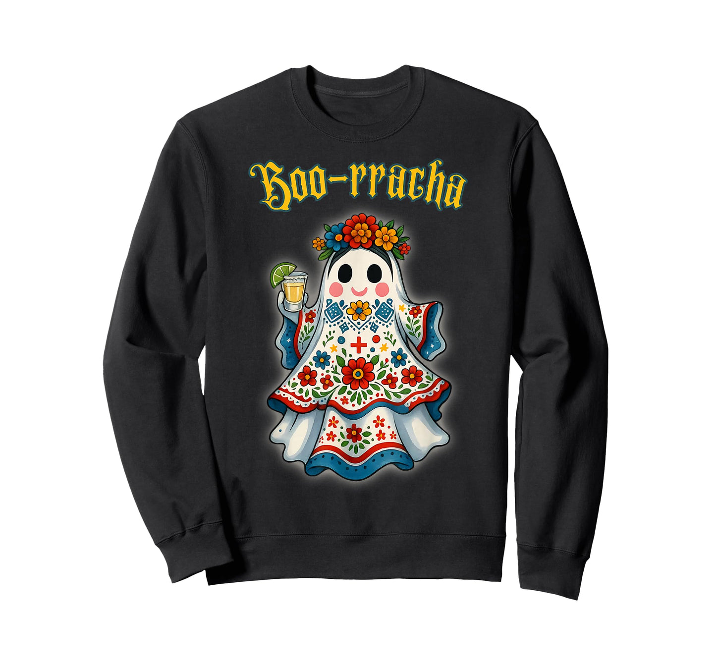 Boo-racha Funny Halloween Mexican Ghost Beer Women Borracha T-Shirt