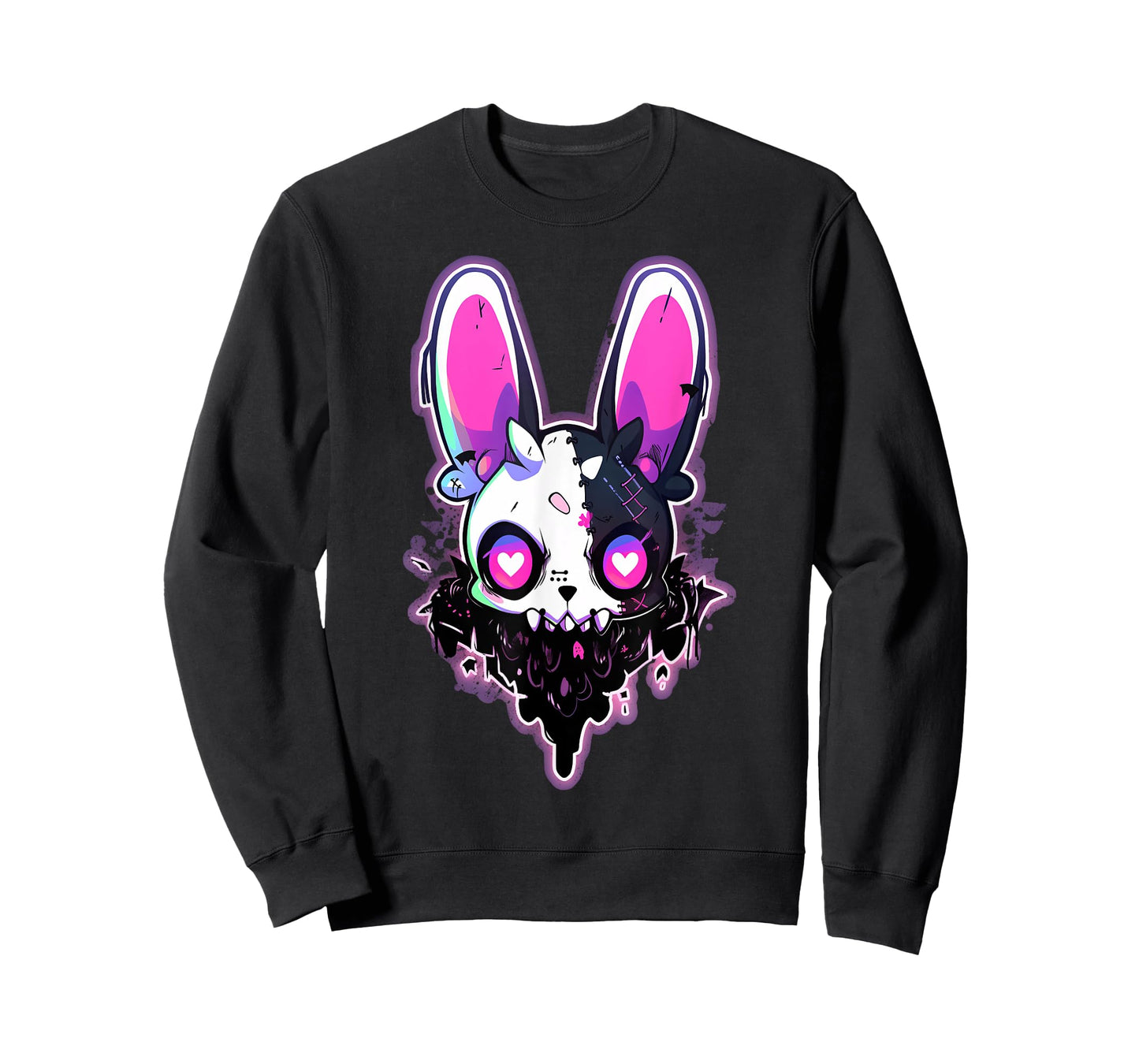 Kawaii Rabbit Cute Goth Bunny E-Girl Gothic Outfit Grunge T-Shirt