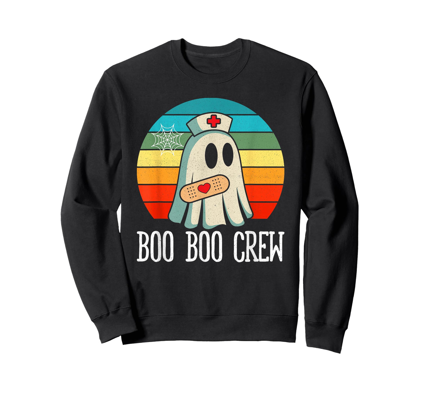 Boo Boo Crew Ghost Nurse Halloween Costume Nursing Women T-Shirt