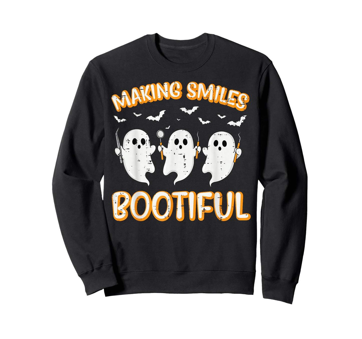 Halloween Dentist Smiles Bootiful Ghost Dental Costume Men T-Shirt