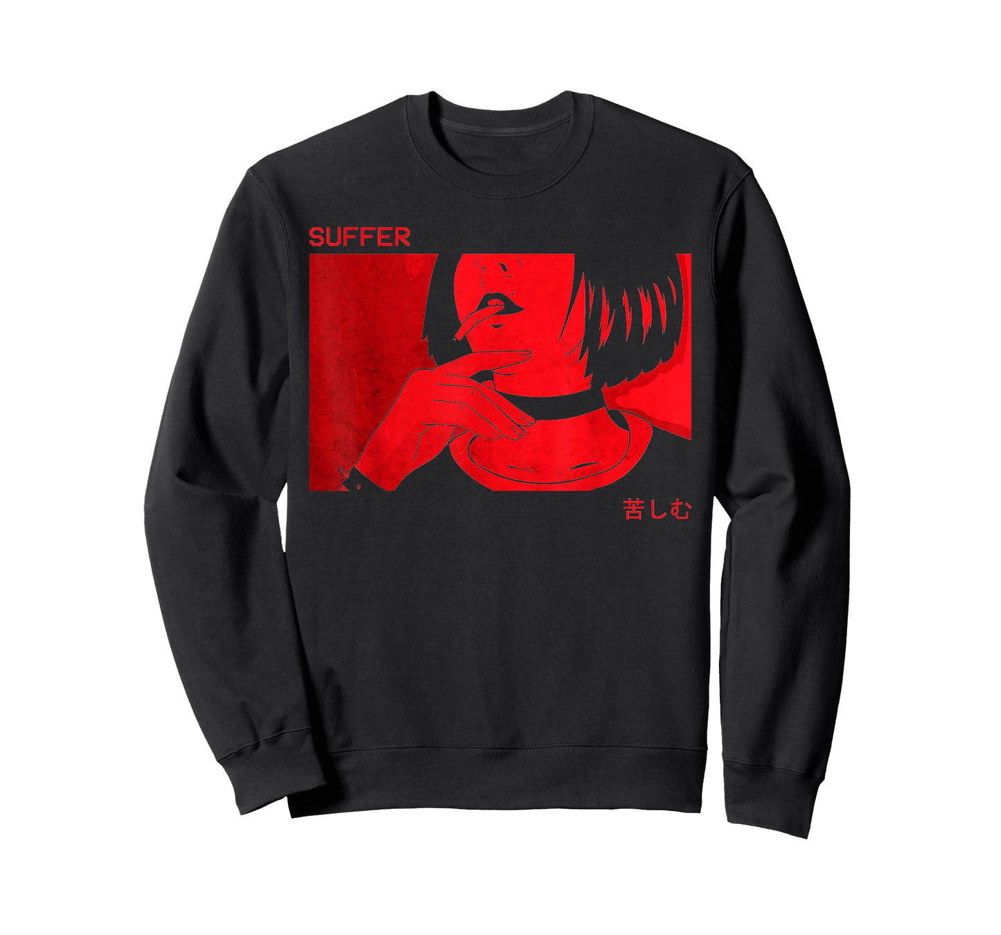 Soft Grunge Aesthetic Anime Girl Sad Goth Harajuku Suffer T-Shirt