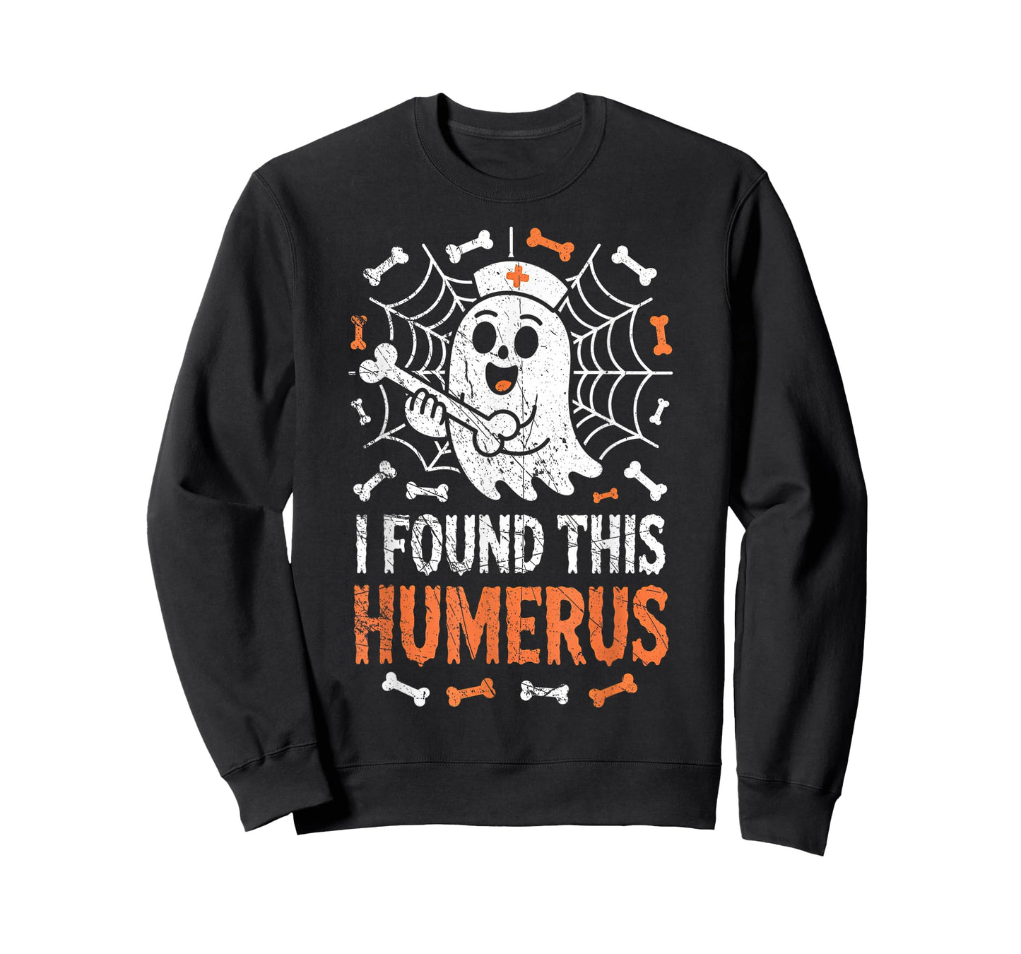 Nurses I Found This Humerus Funny Ghost Nurse Halloween T-Shirt