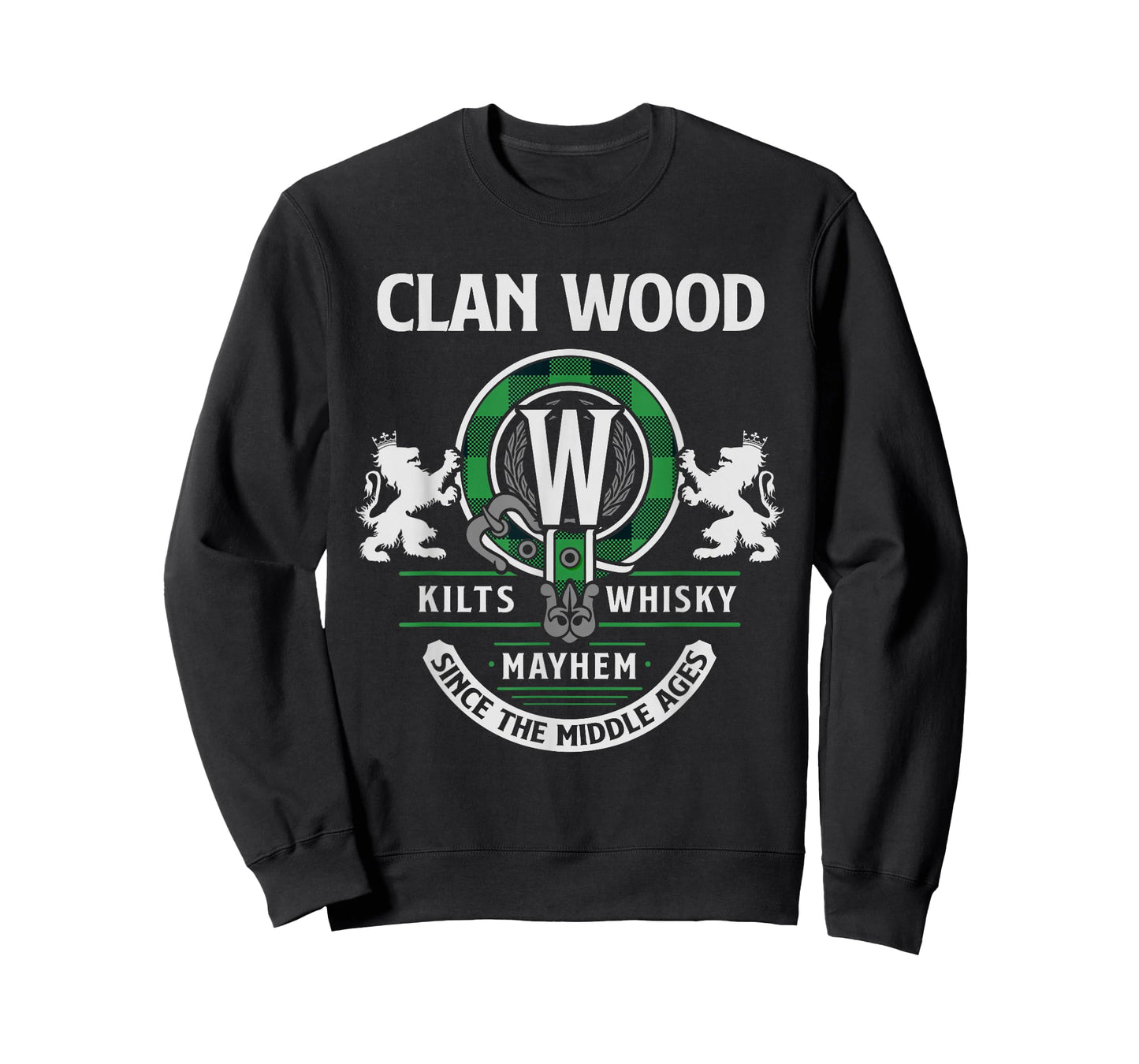 Clan Wood Scottish Surname Family Highland Games T-Shirt