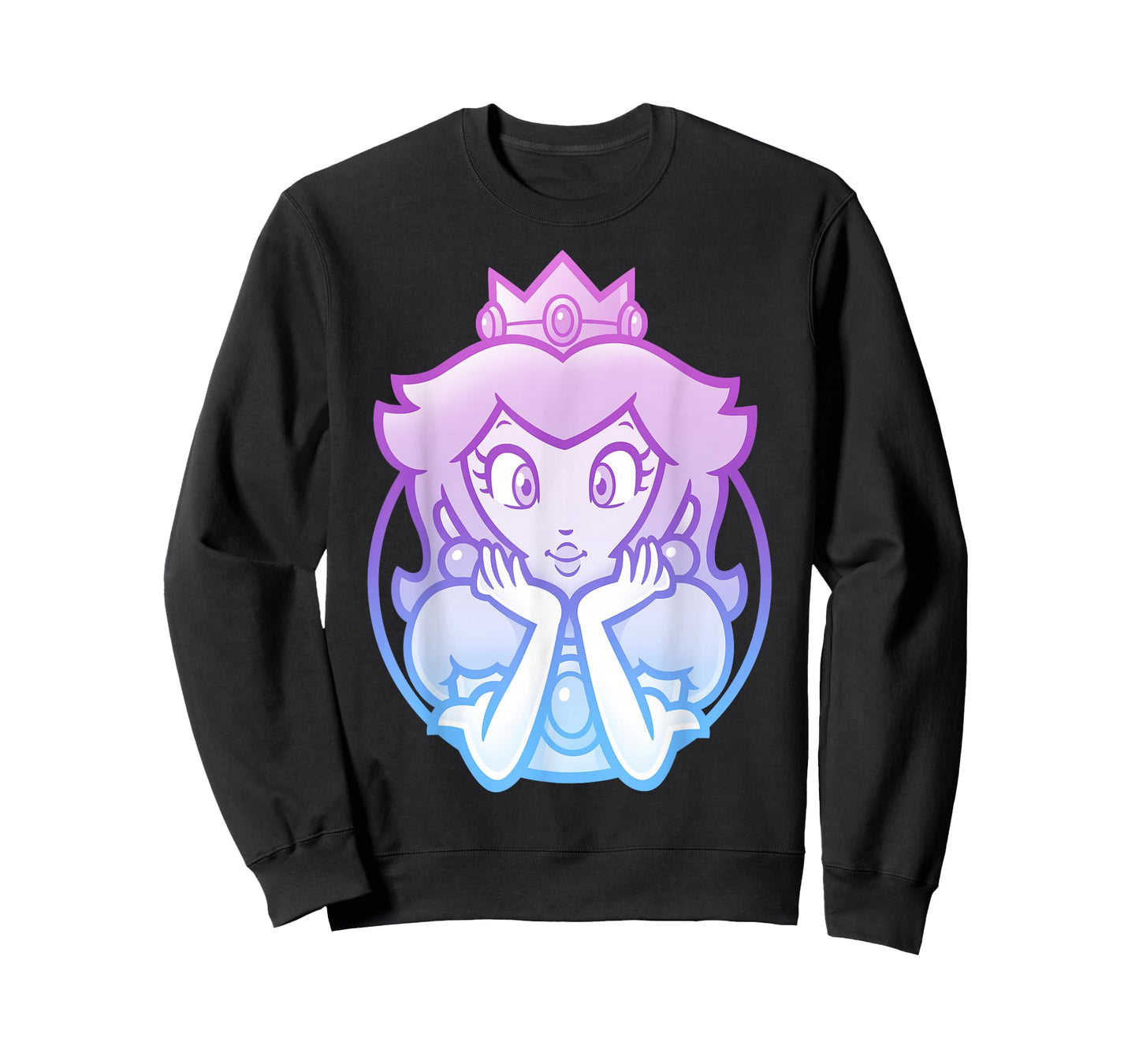 Super Mario Princess Peach Gradient Portrait T-Shirt