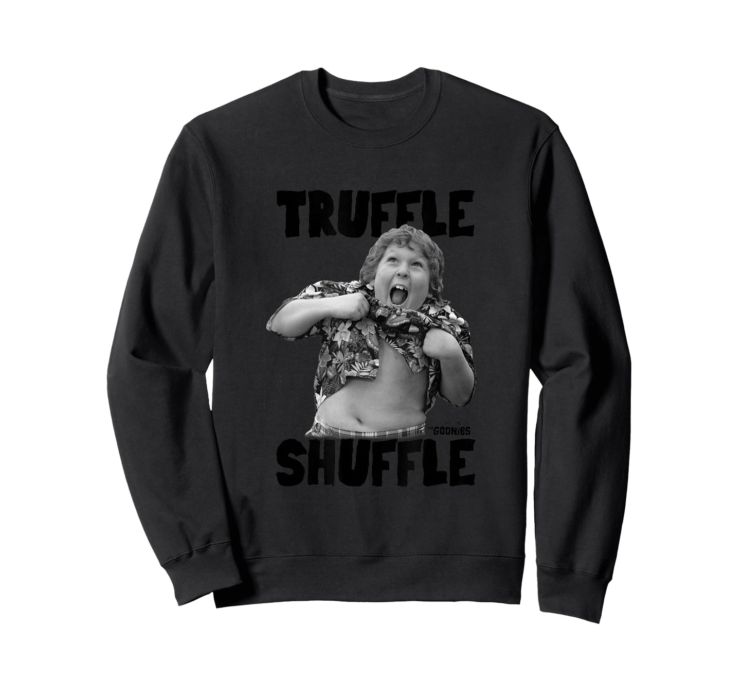 The Goonies Black and White Truffle Shuffle Photo Movie T-Shirt