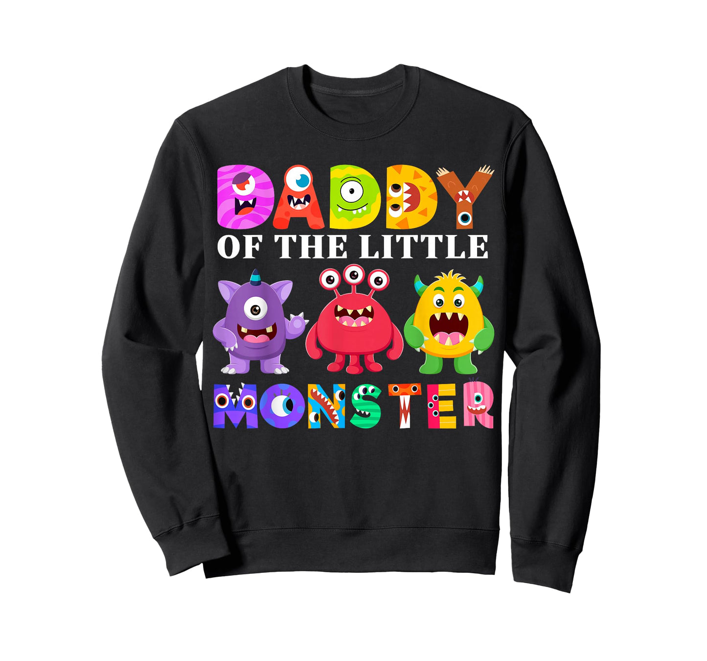 Daddy Of The Little Monster Birthday Party Family Monster T-Shirt