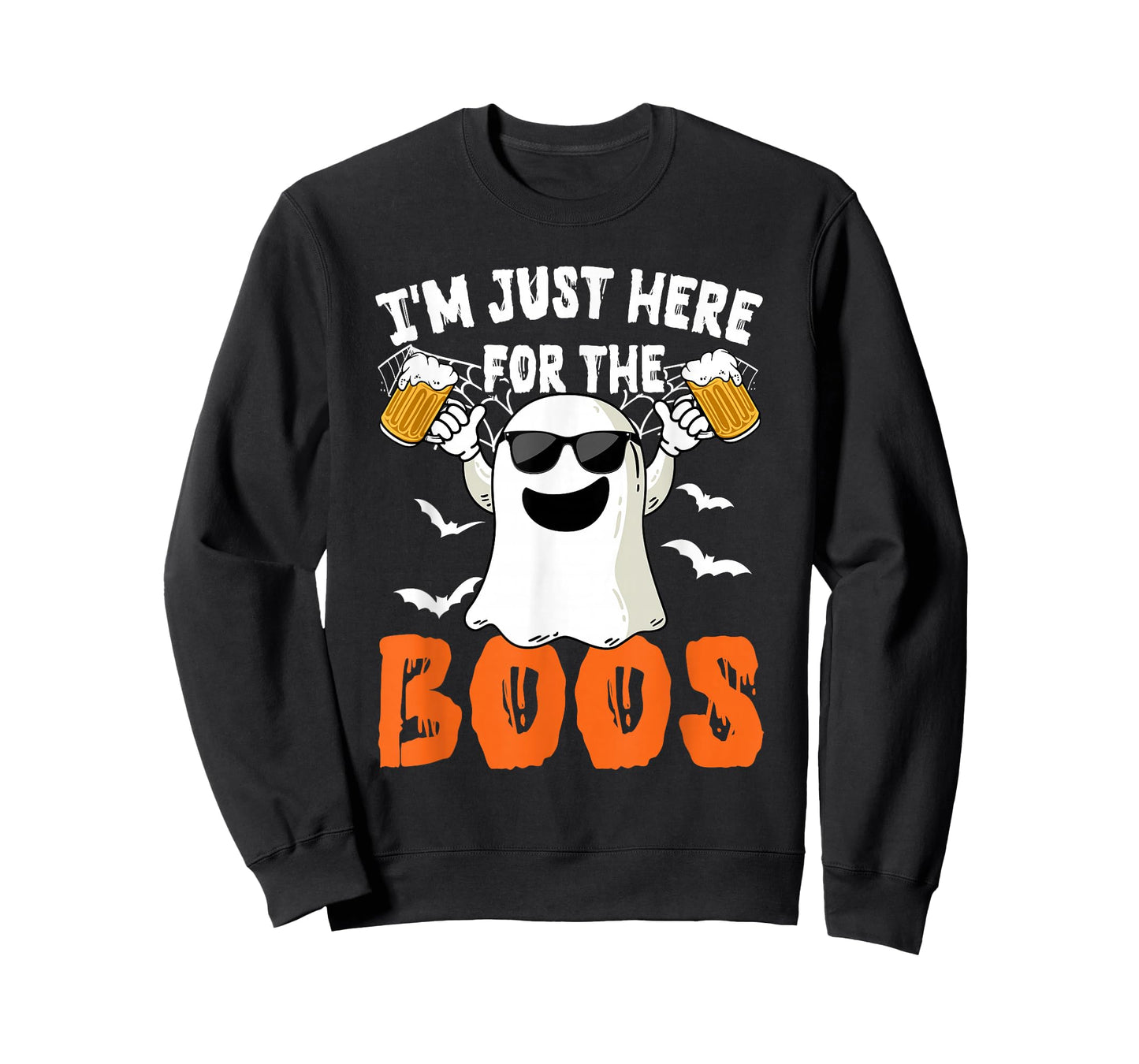 I'm Just Here For The Boos Cute Ghost Halloween Costume T-Shirt