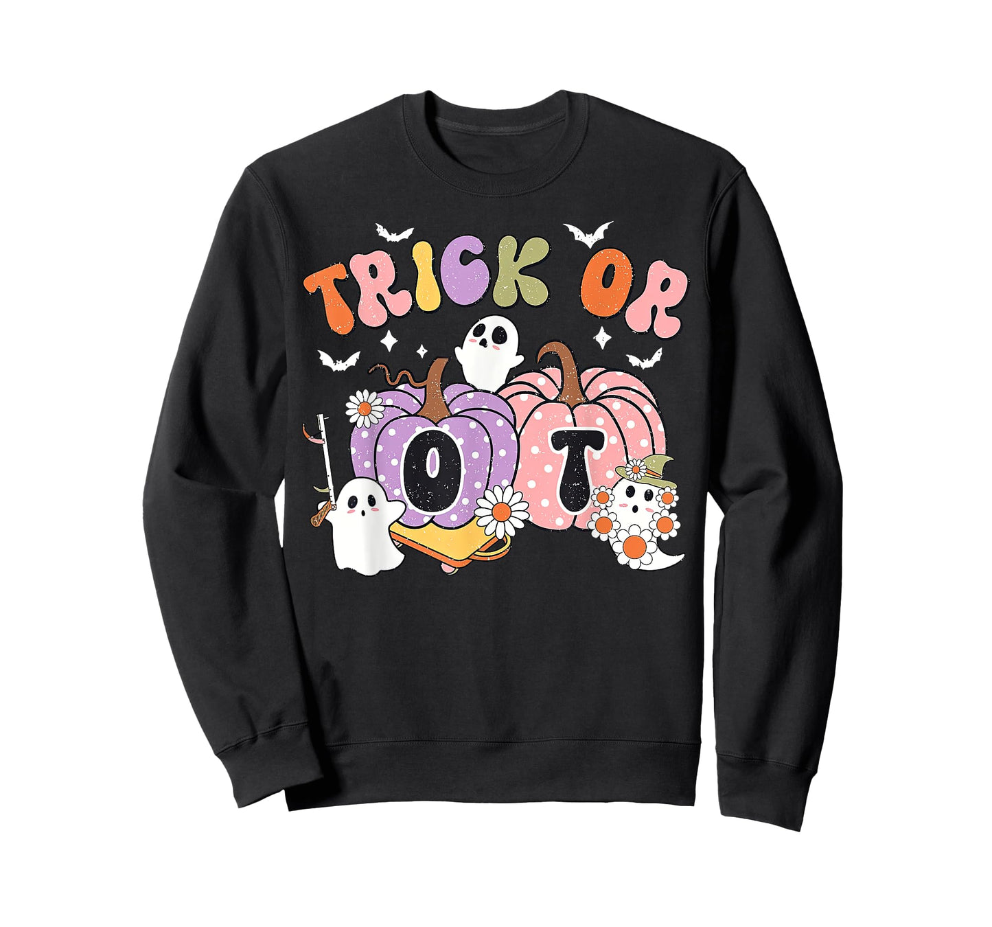 Trick Or OT Pumpkin Ghost Occupational Therapy Halloween T-Shirt