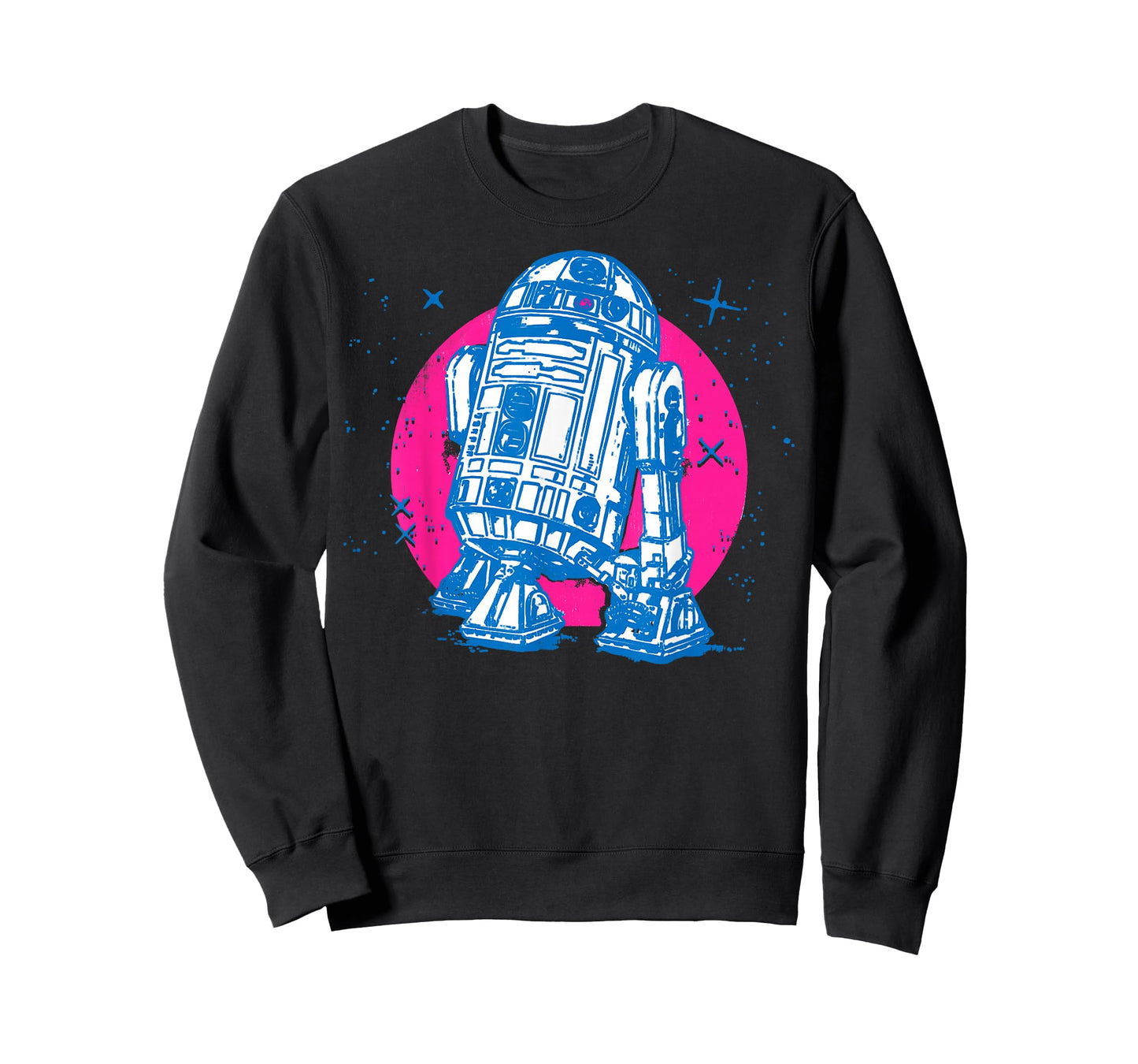 Star Wars R2-D2 Vintage Neon Retro Sparkly Badge T-Shirt T-Shirt