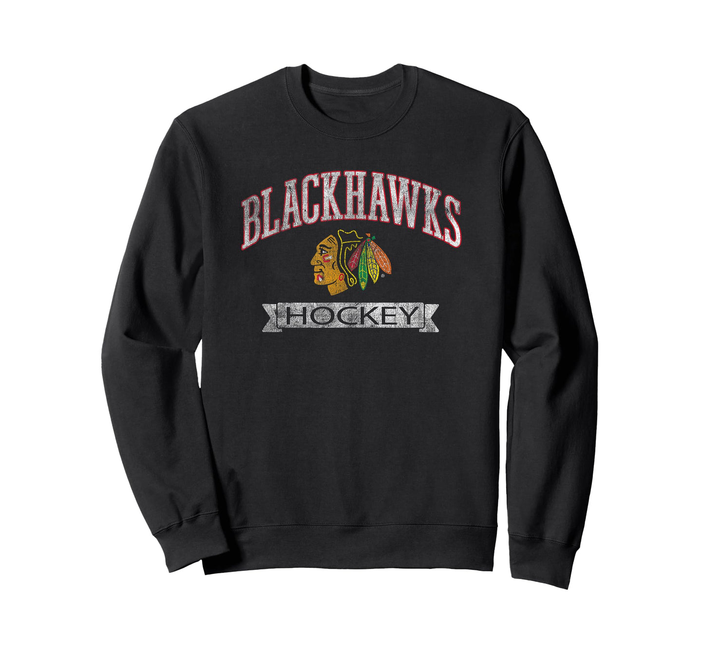 Chicago Blackhawks Vintage Hockey Black Officially Licensed T-Shirt