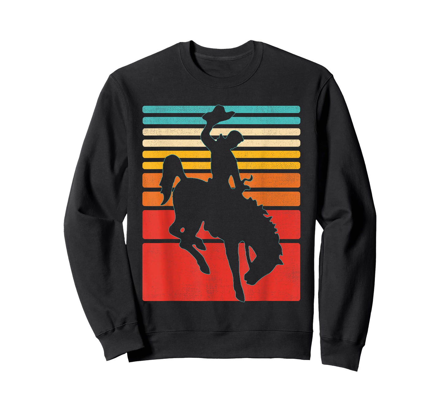 Rodeo Bucking Bronco Horse Retro Style T-Shirt