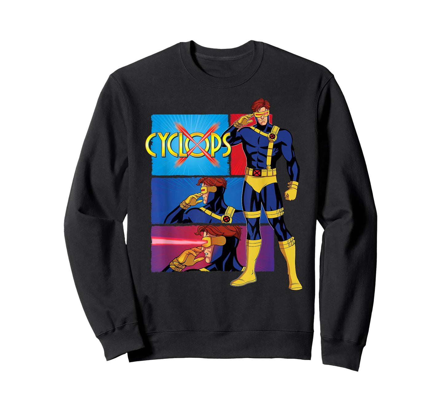 Marvel Studios X-Men ’97 Cyclops Optic Blast Action Panels T-Shirt