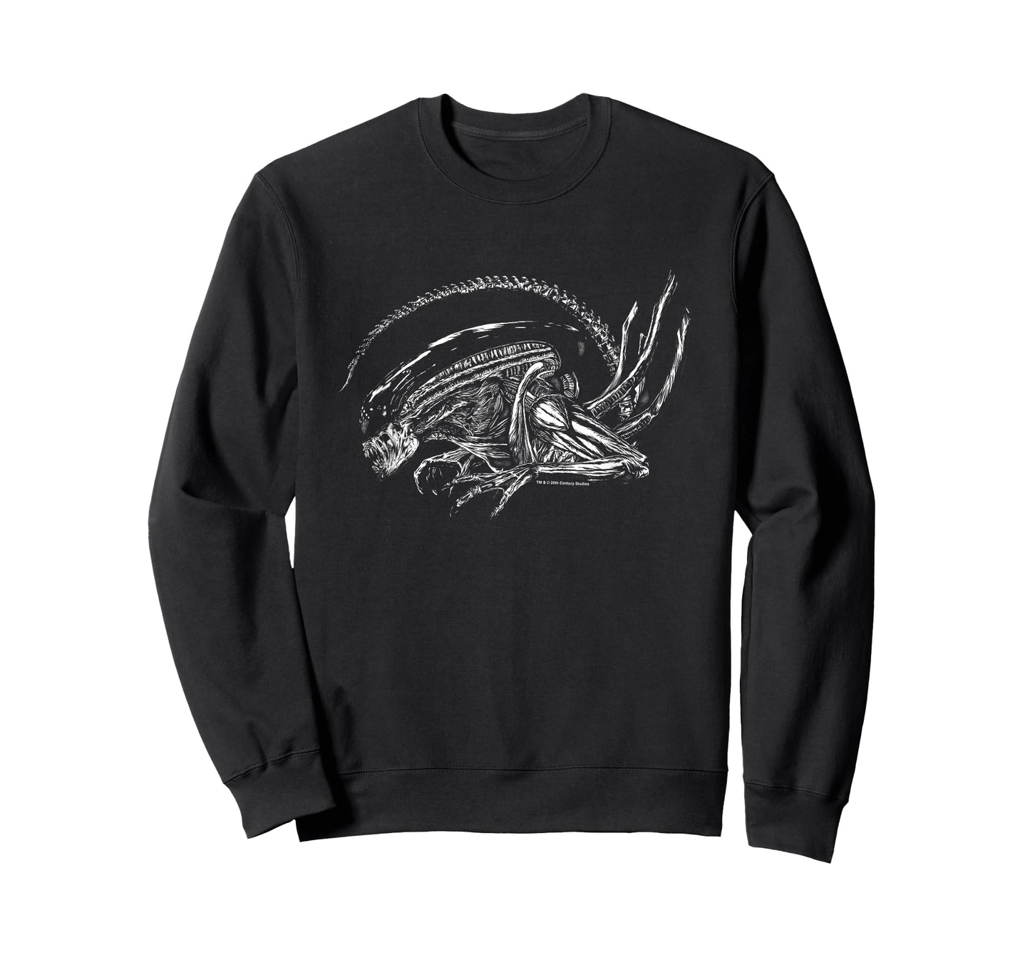 Aliens Iconic Dangerous Xenomorph Profile Silhouette Logo T-Shirt