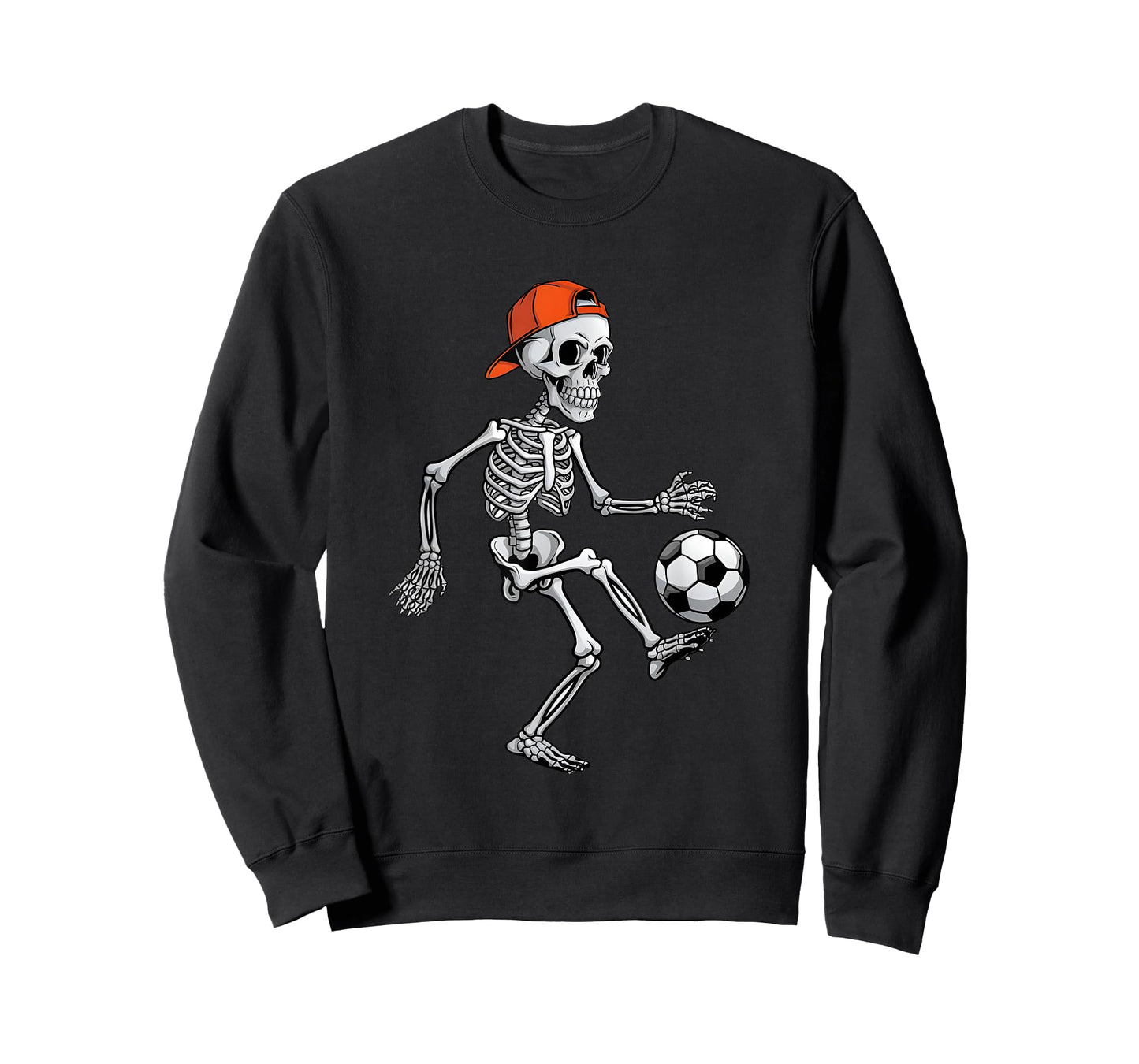 Skeleton Soccer Halloween Costume Funny Men Boys Kids T-Shirt