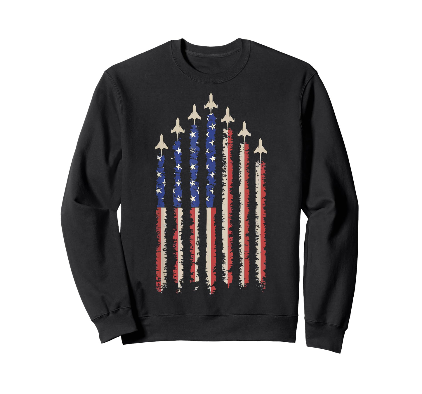 Jet Airplane USA Flag T-Shirt
