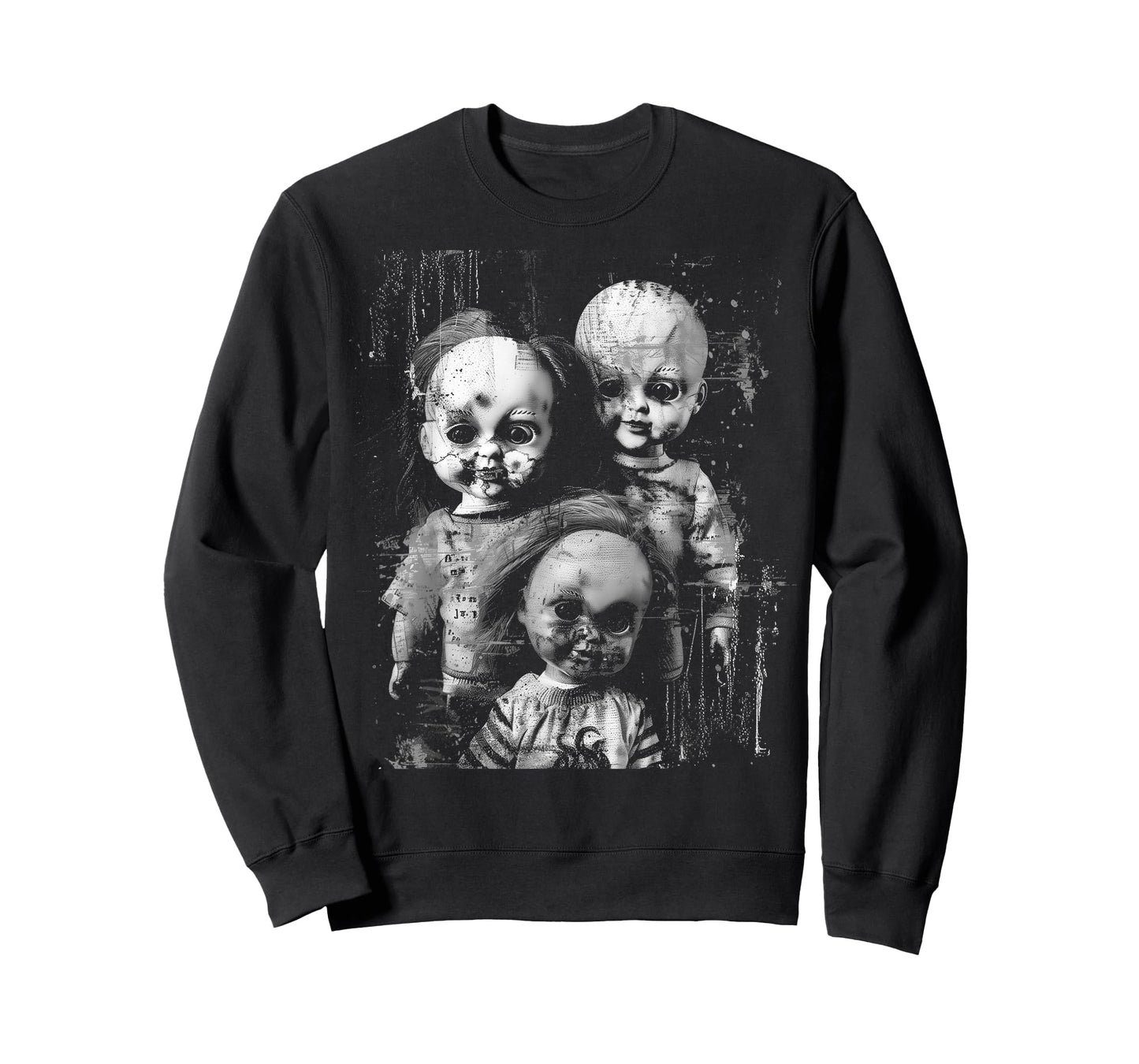 Haunted Creepy Doll Horror Toy Halloween Goth Alt Scary Emo T-Shirt