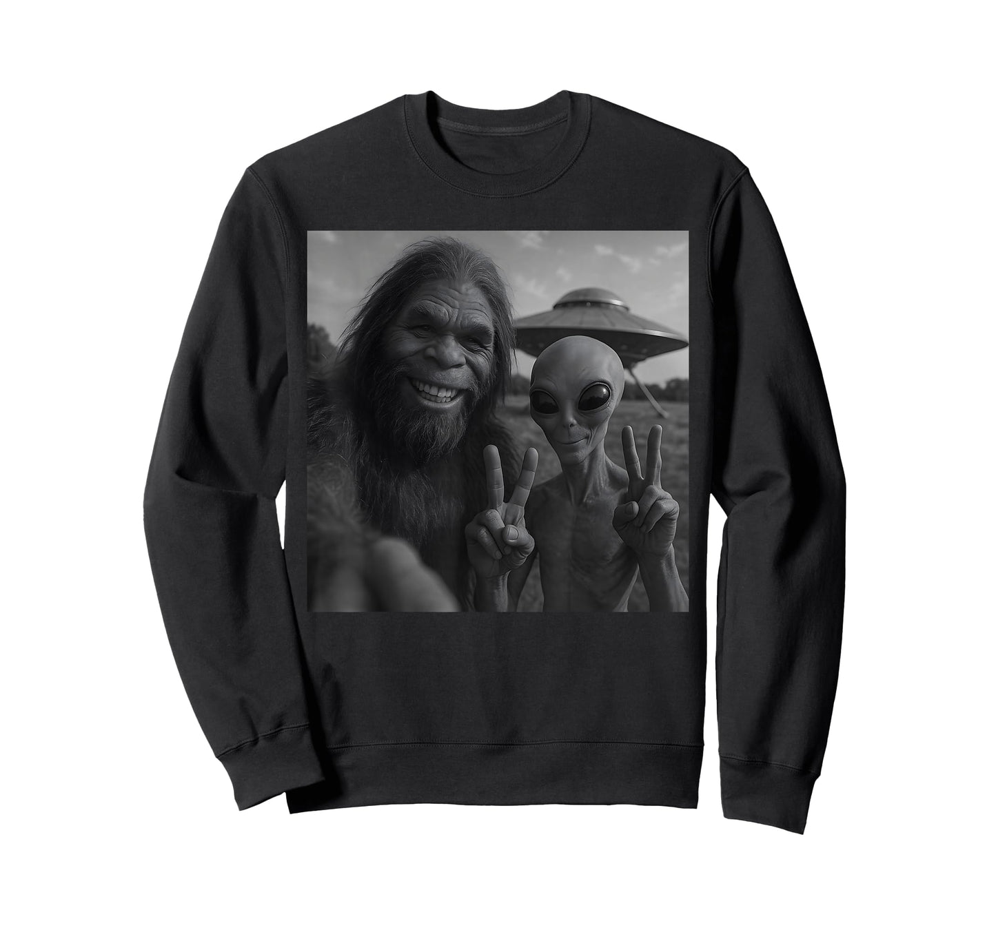 Funny Bigfoot Alien T-Shirt
