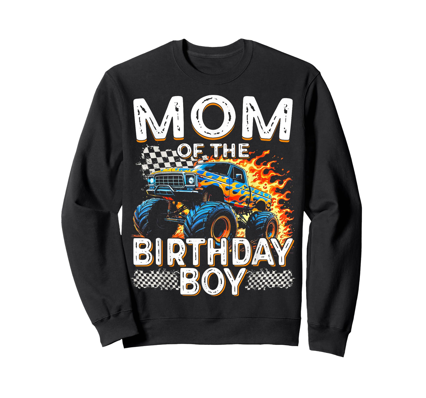 Mom of the Birthday Boy Funny Monster Truck Birthday T-Shirt