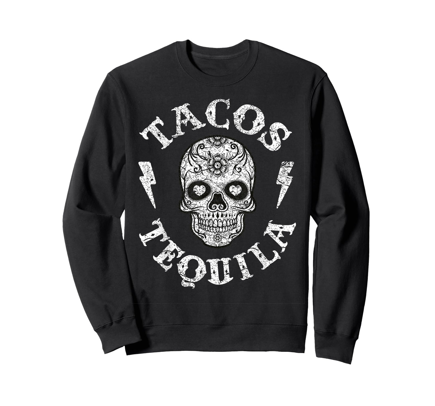 Sugar Skull Tacos & Tequila Shirt Mexican Fun Tee Women T-Shirt