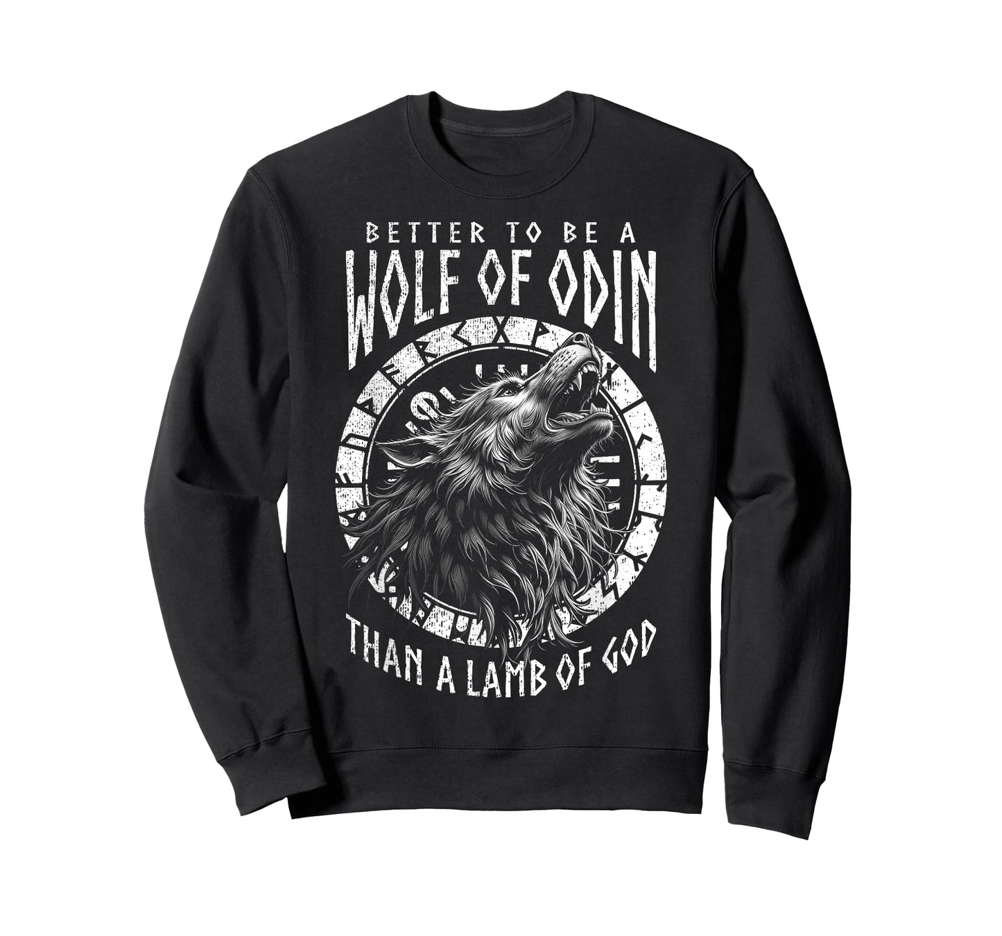 Wolf Of Odin Lamb Of God Viking Norse Mythology Compass T-Shirt