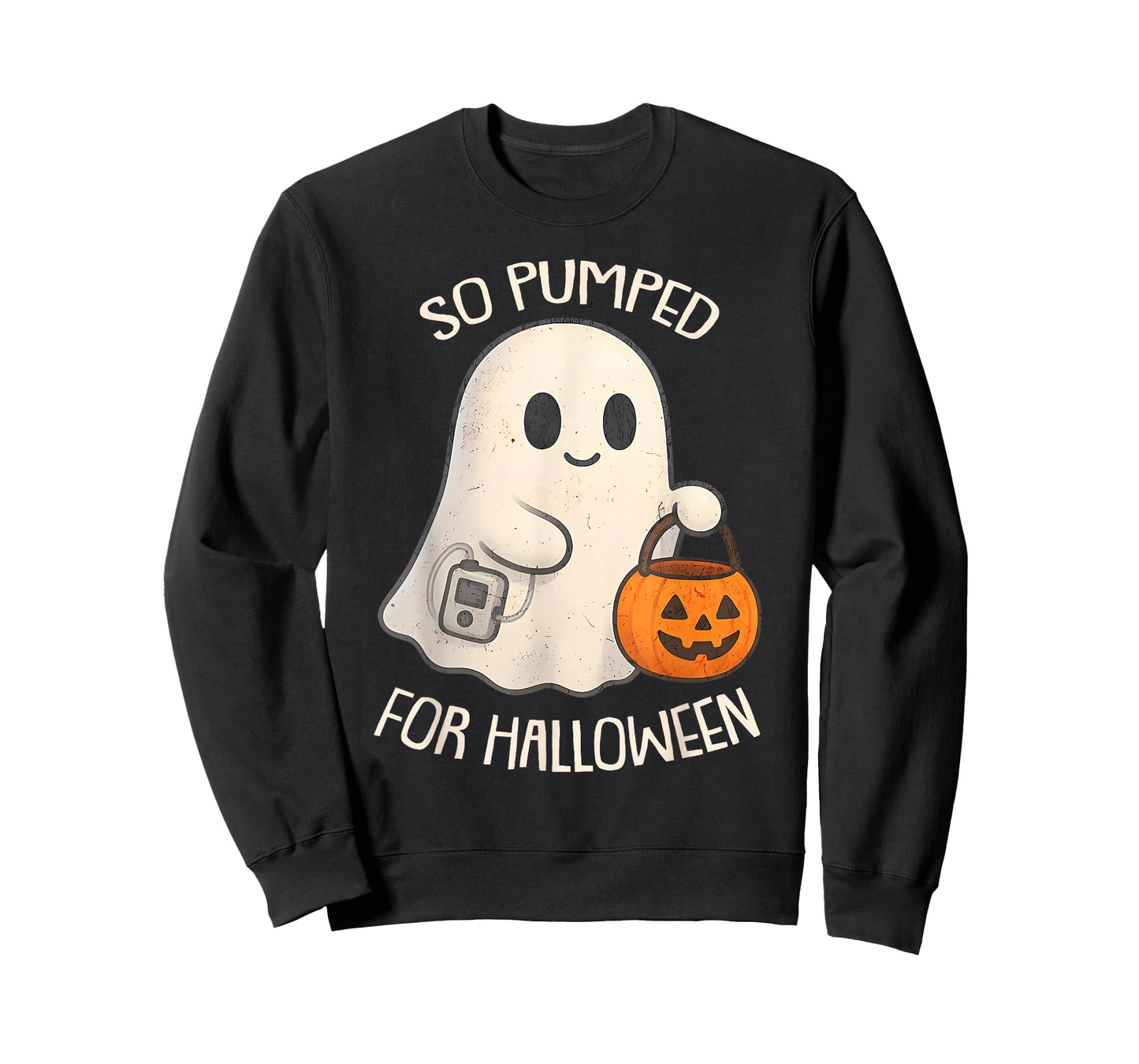 So Pumped for Halloween Cute Boo Ghost Diabetes Awareness T-Shirt
