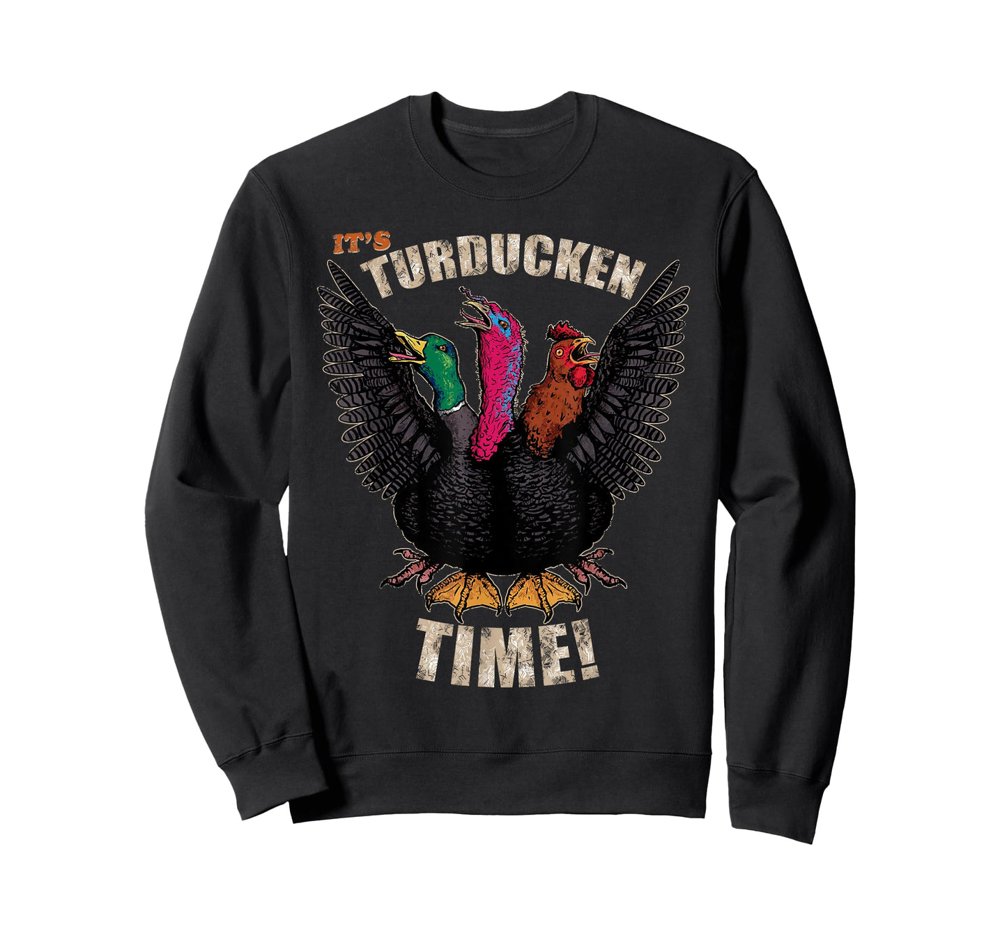 Thanksgiving Day Turkey Turducken Kaiju Monster Ugly Sweater T-Shirt