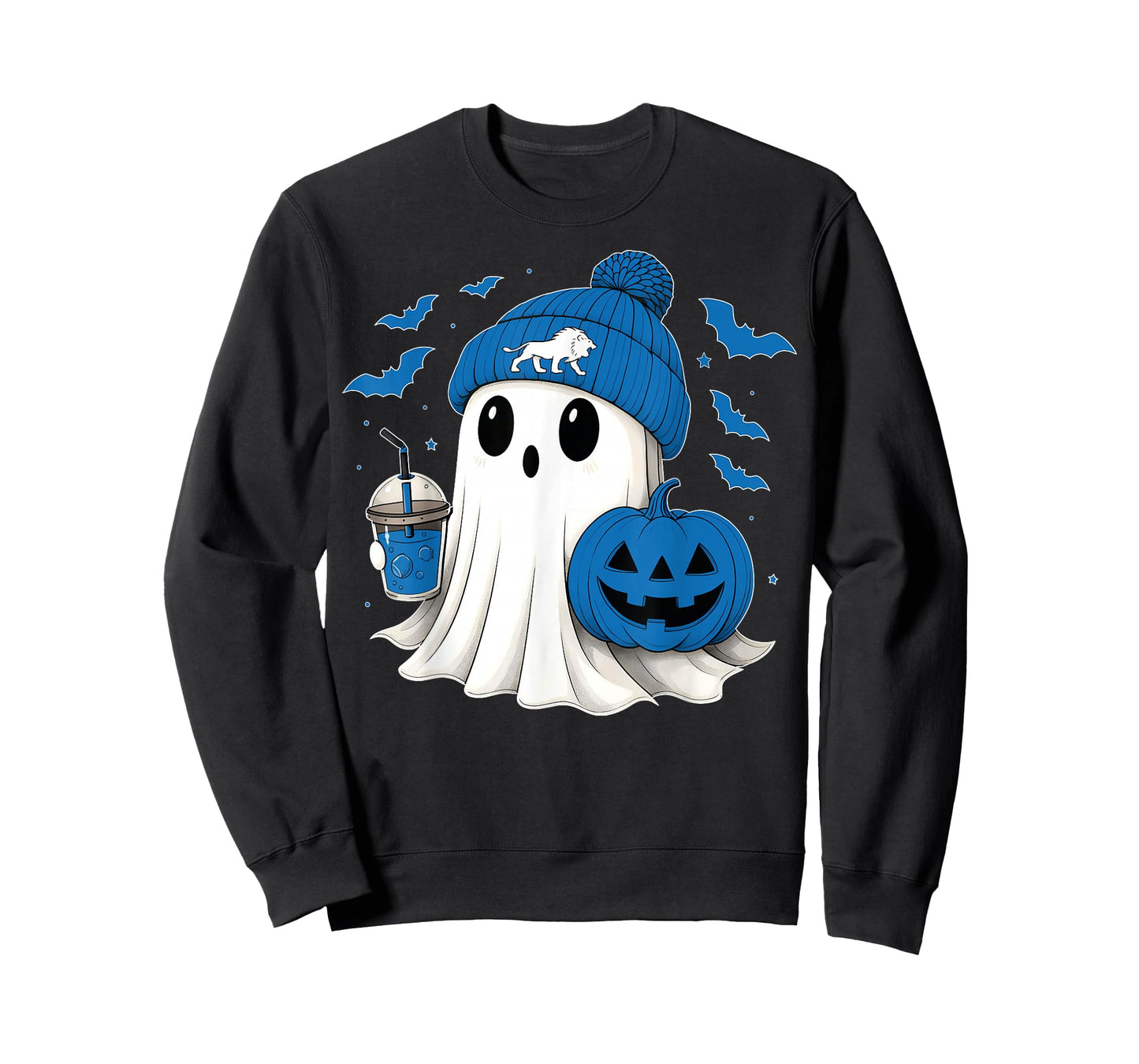 Vintage Retro Ghost Pumpkin Lion Gift for Men Women Kid T-Shirt