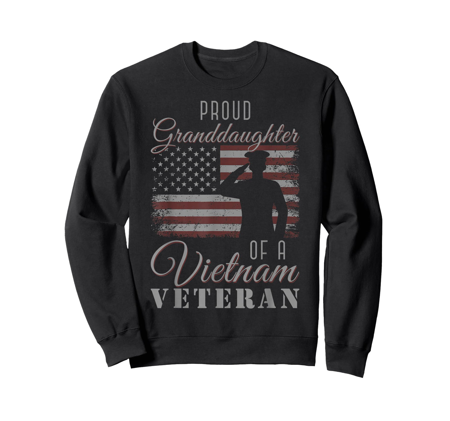 USA Flag Soldier Proud Granddaughter of A Vietnam Veteran T-Shirt