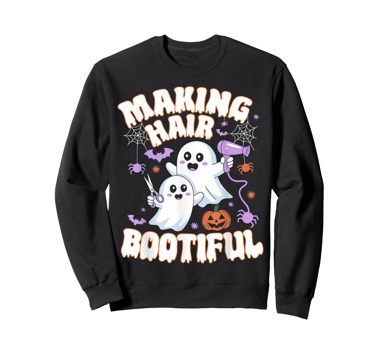 Making Hair Bootiful Halloween Spooky Ghosts Hair Stylist T-Shirt