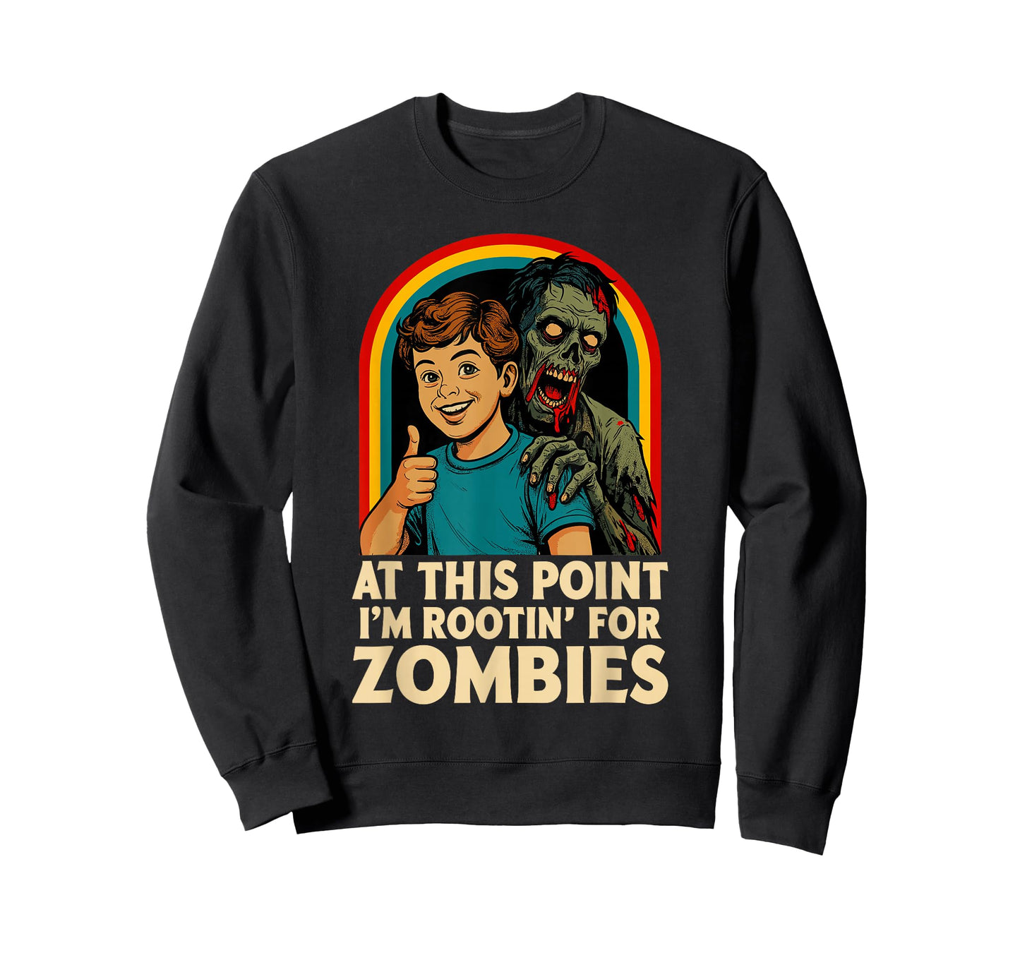 Zombie Men Women Kids Funny Halloween T-Shirt