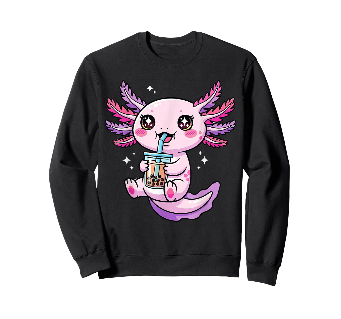 Axolotl Boba Tea Bubble Tea Anime Cute Kawaii Axolotl T-Shirt