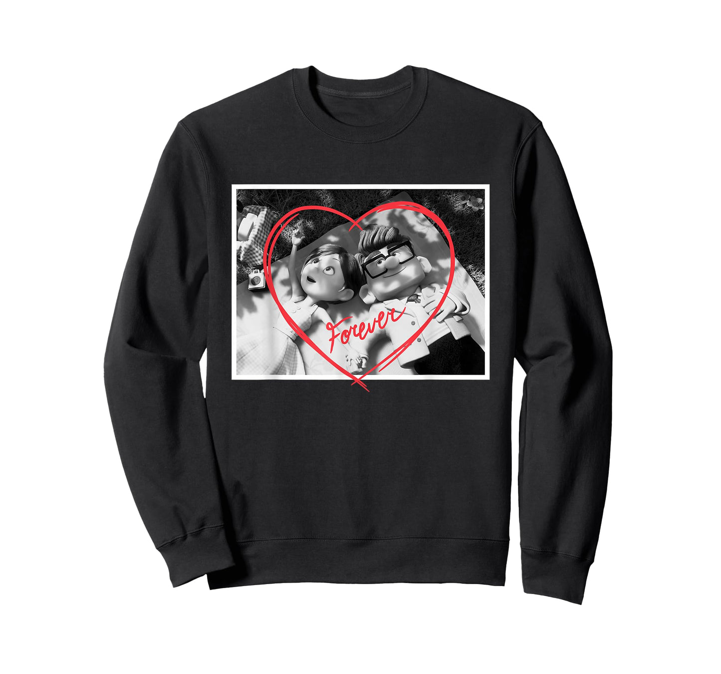 Disney Pixar UP Carl and Ellie Forever Heart T-Shirt