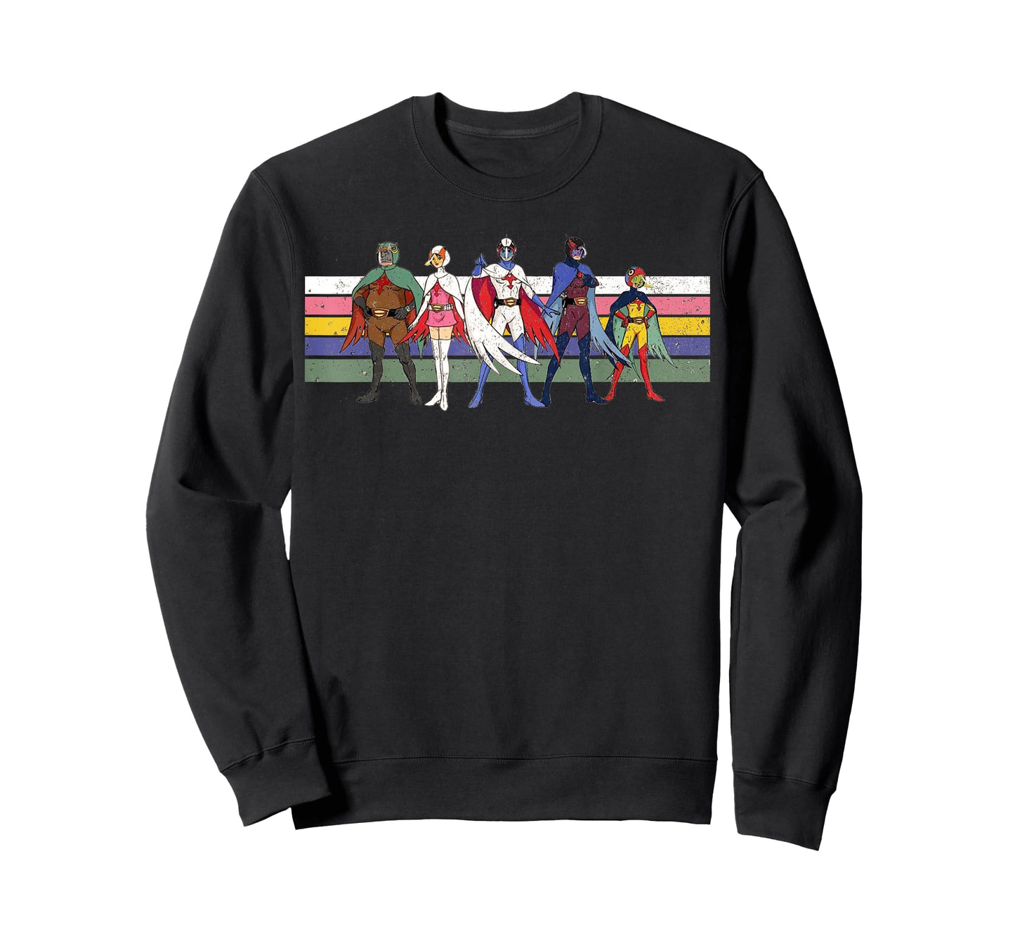 Battle of the planets G Force Retro Colour Stripe T-Shirt