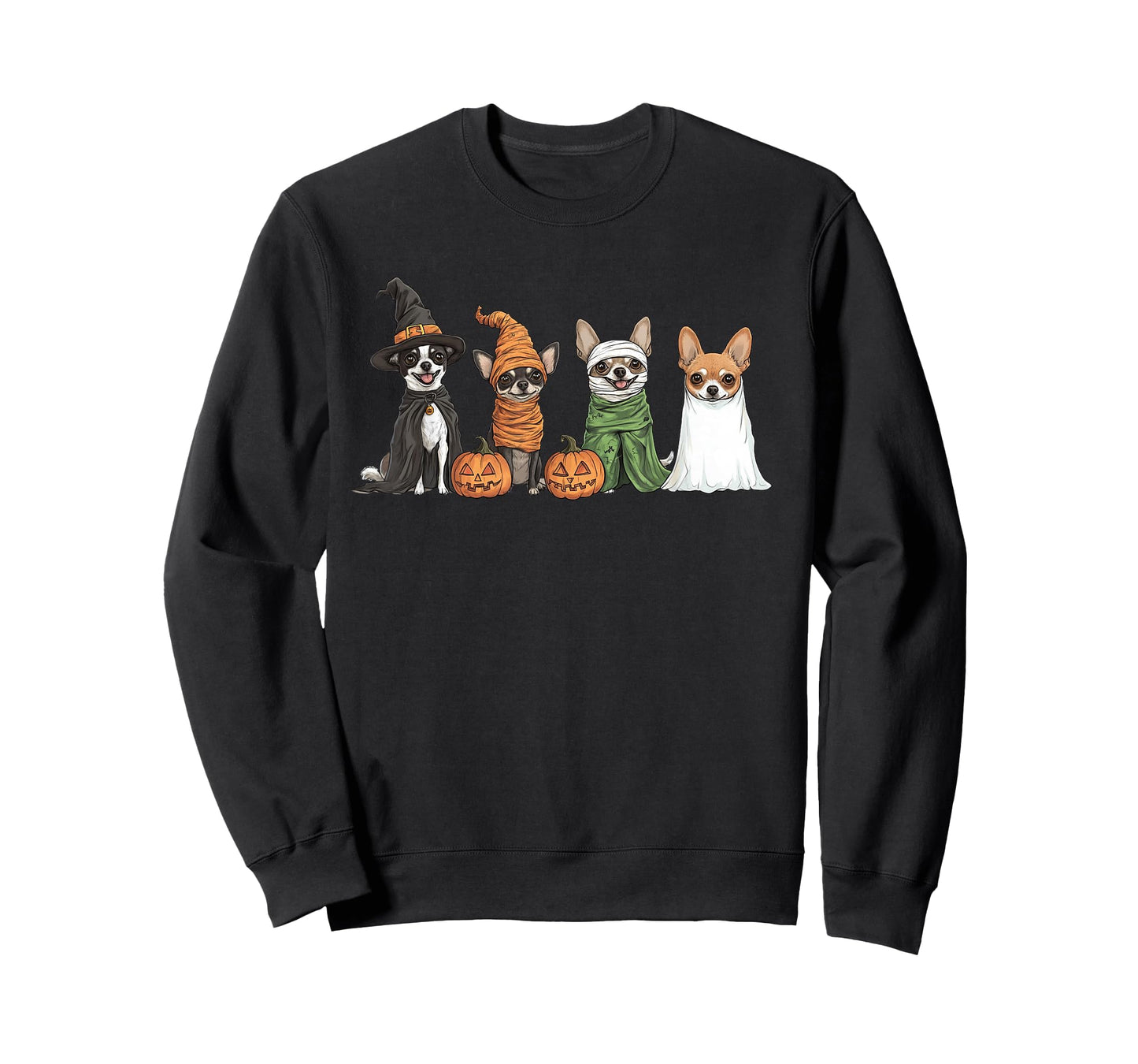 Cute Fall Chihuahua Dog Owner Halloween T-Shirt