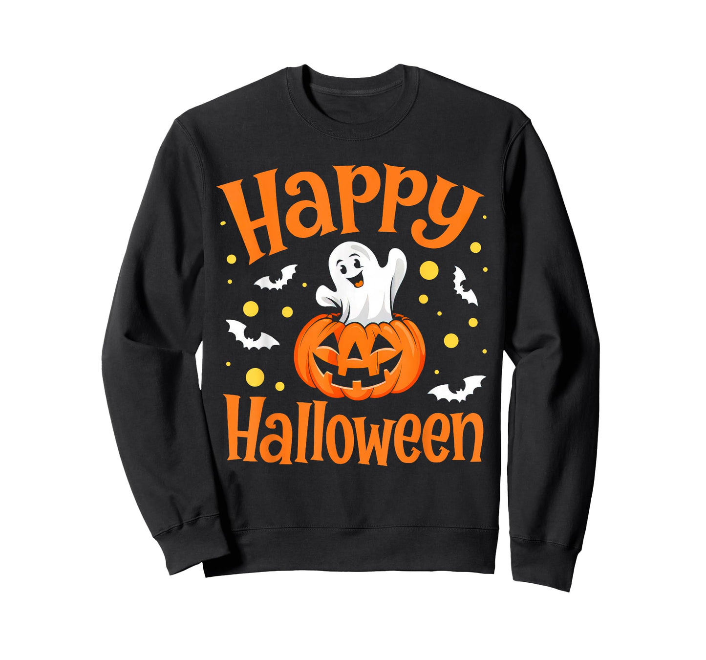 Happy Halloween Cute Ghost Pumpkin Spooky Matching Family T-Shirt