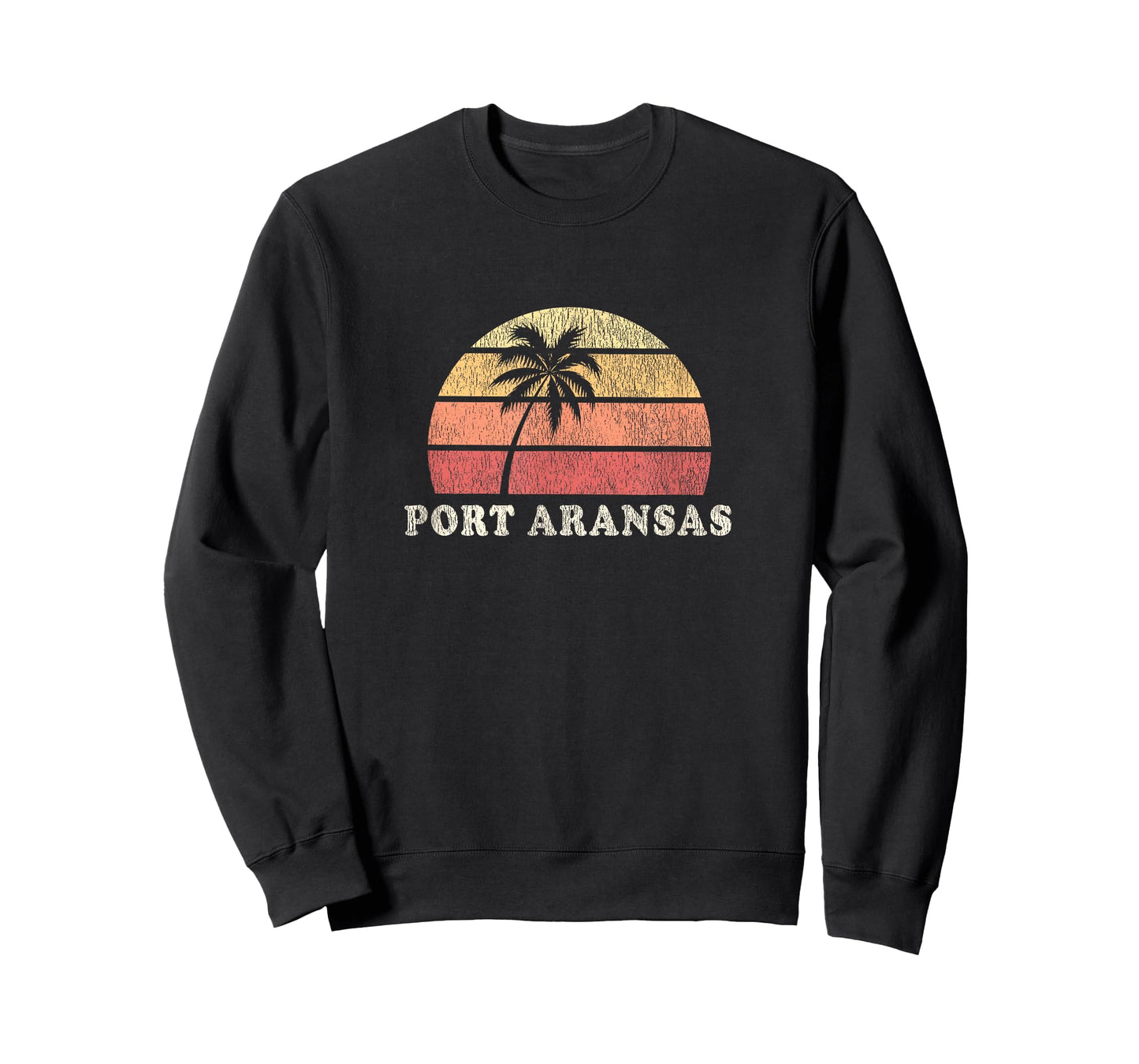 Port Aransas TX Vintage 70s Retro Throwback Design T-Shirt