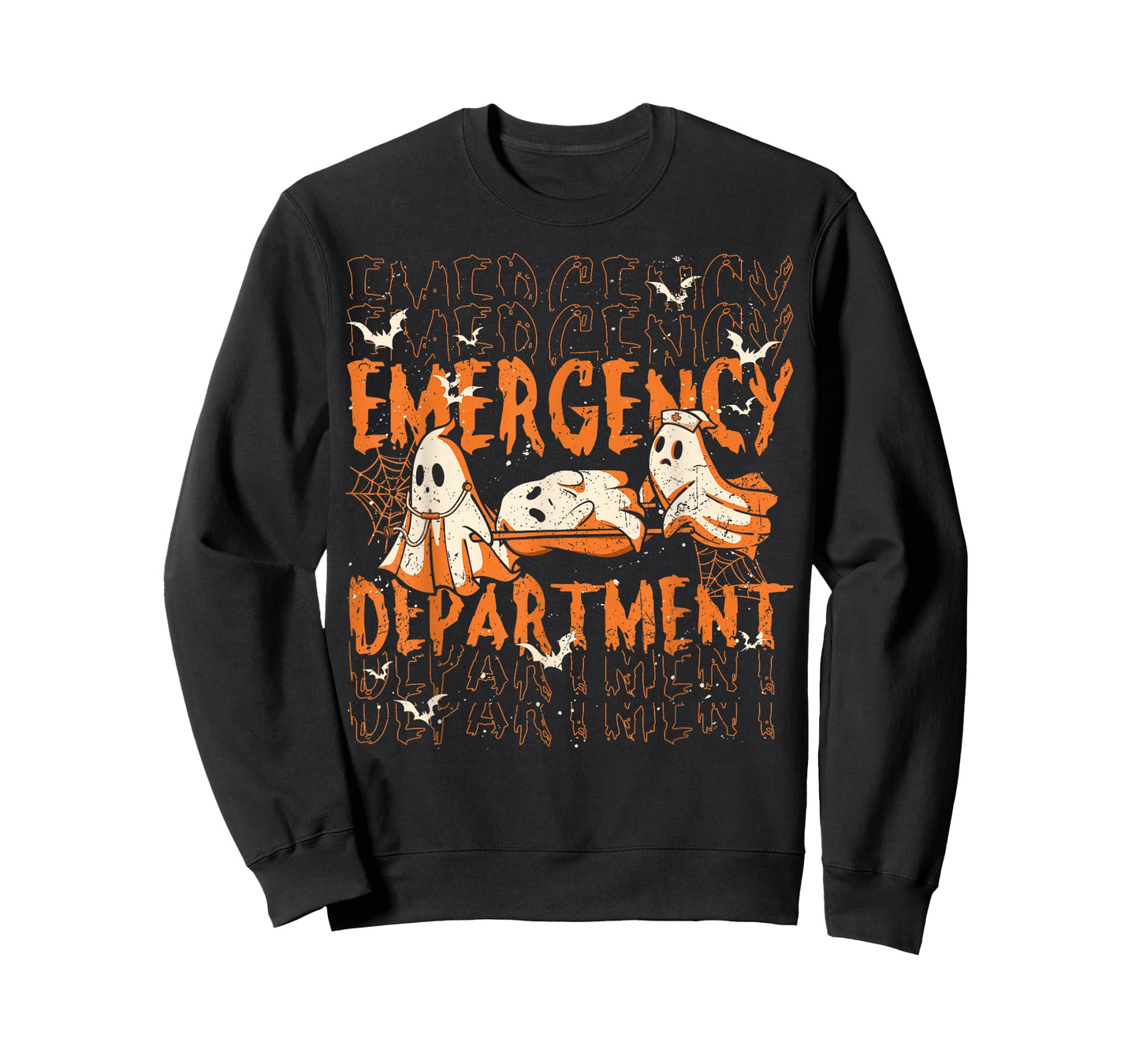 ER Nurse Emergency Department Halloween Spooky Season T-Shirt