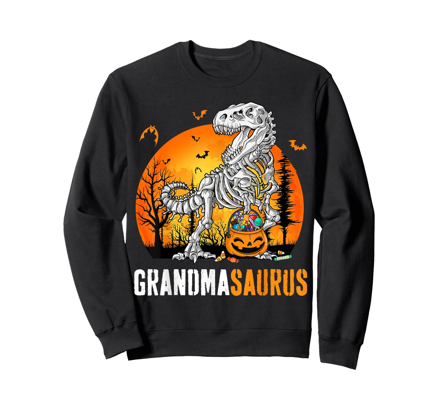 Grandmasaurus Dinosaur Skeleton Halloween Grandma Saurus T-Shirt