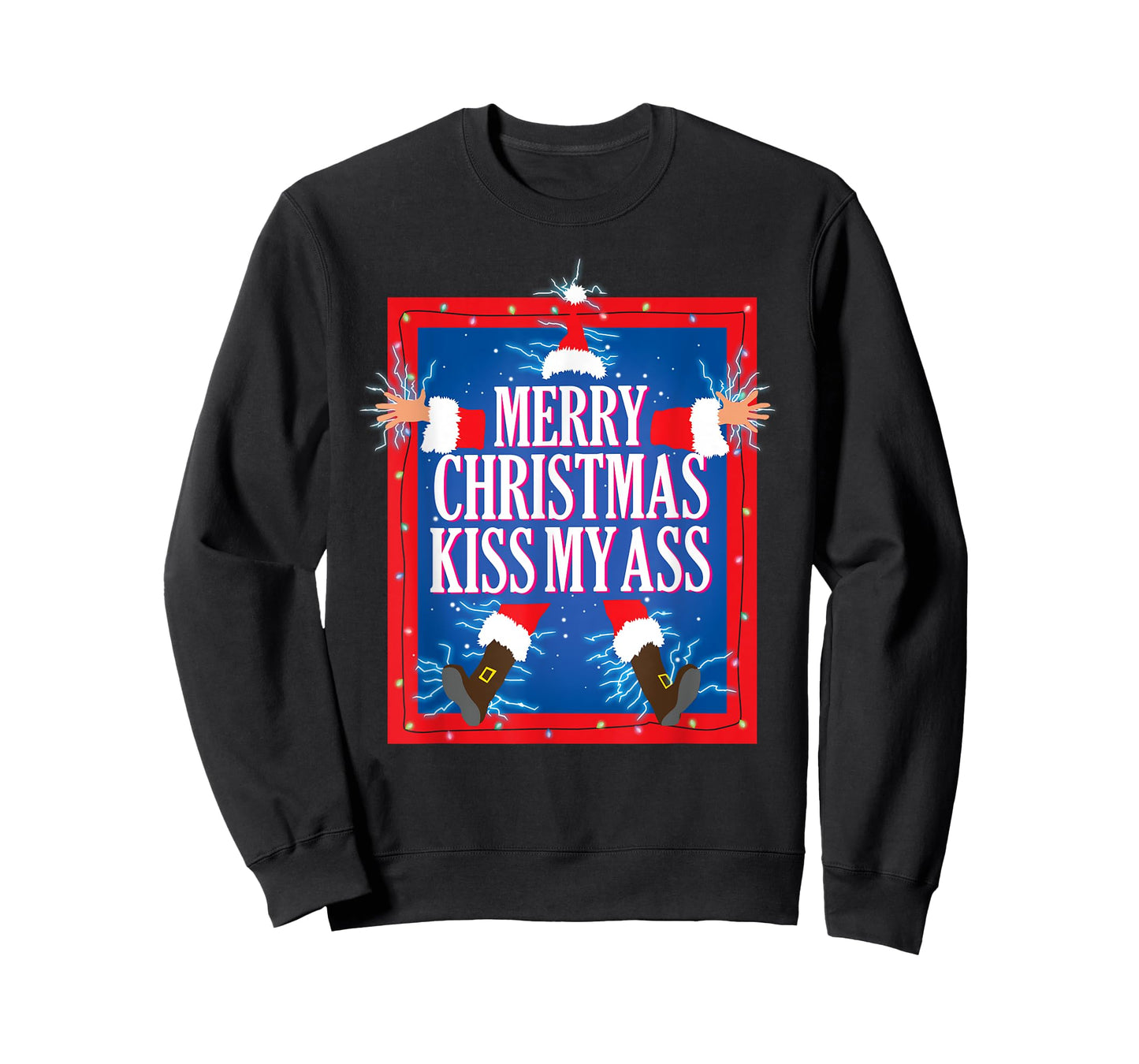 Merry Christmas Kiss My Ass Funny Christmas Vacation Movie T-Shirt