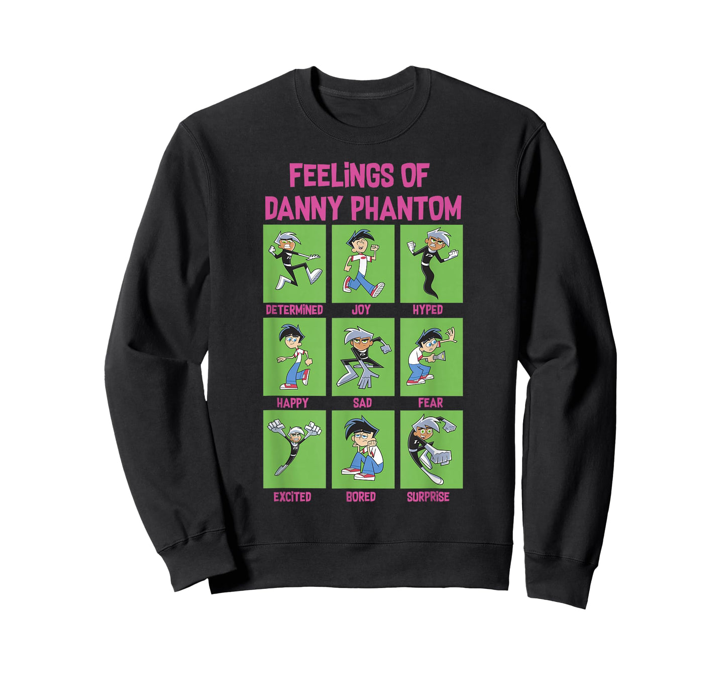Danny Phantom The Feelings Of Danny Phantom Portrait Grid T-Shirt