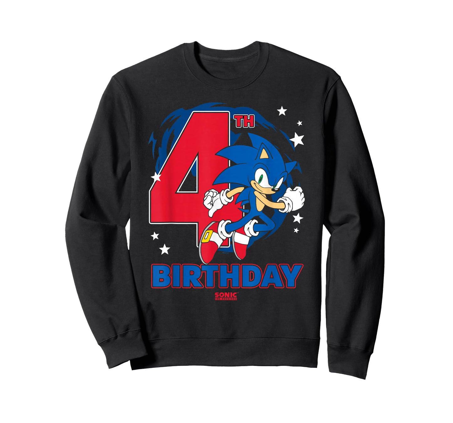 Sonic The Hedgehog 4th Birthday Epic Sonic Big Chest Logo T-Shirt