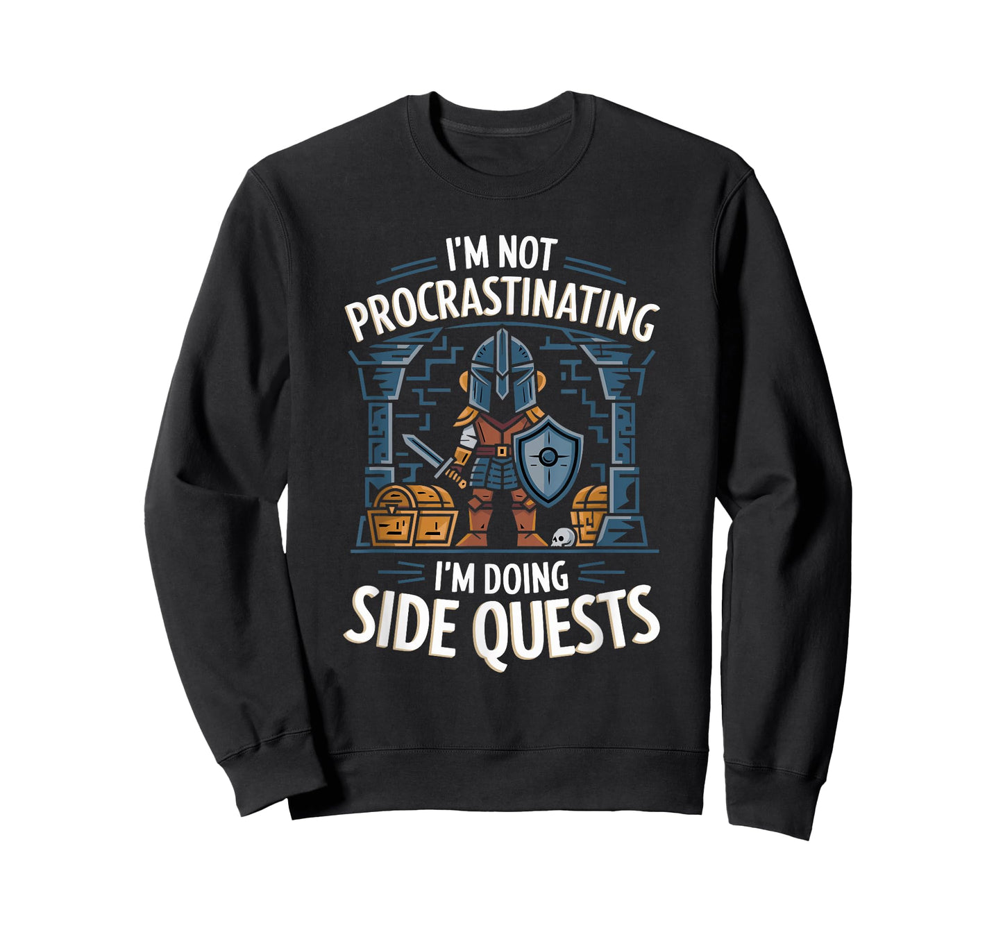 RPG Gamer Apparel for Quest Lovers Unisex-Adult Black Small Classic Modern T-Shirt