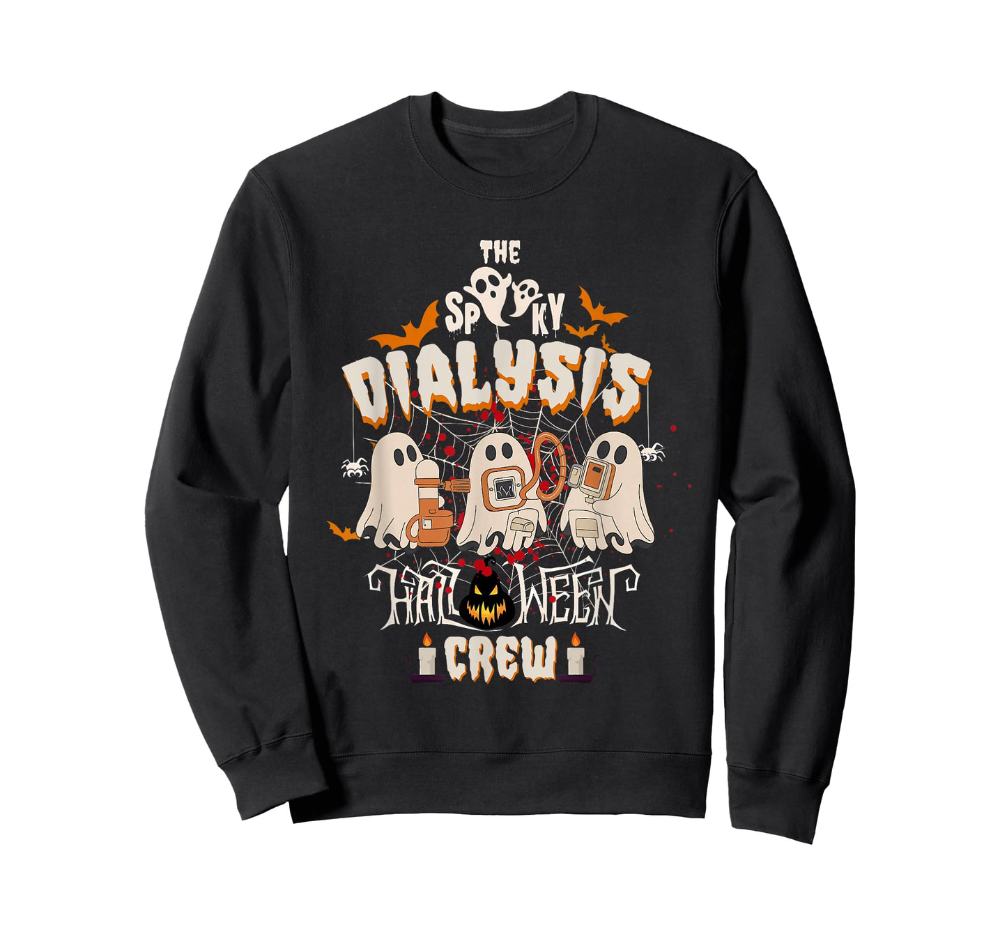 Dialysis Technician Spooky Dialysis Halloween Crew Dialysis T-Shirt